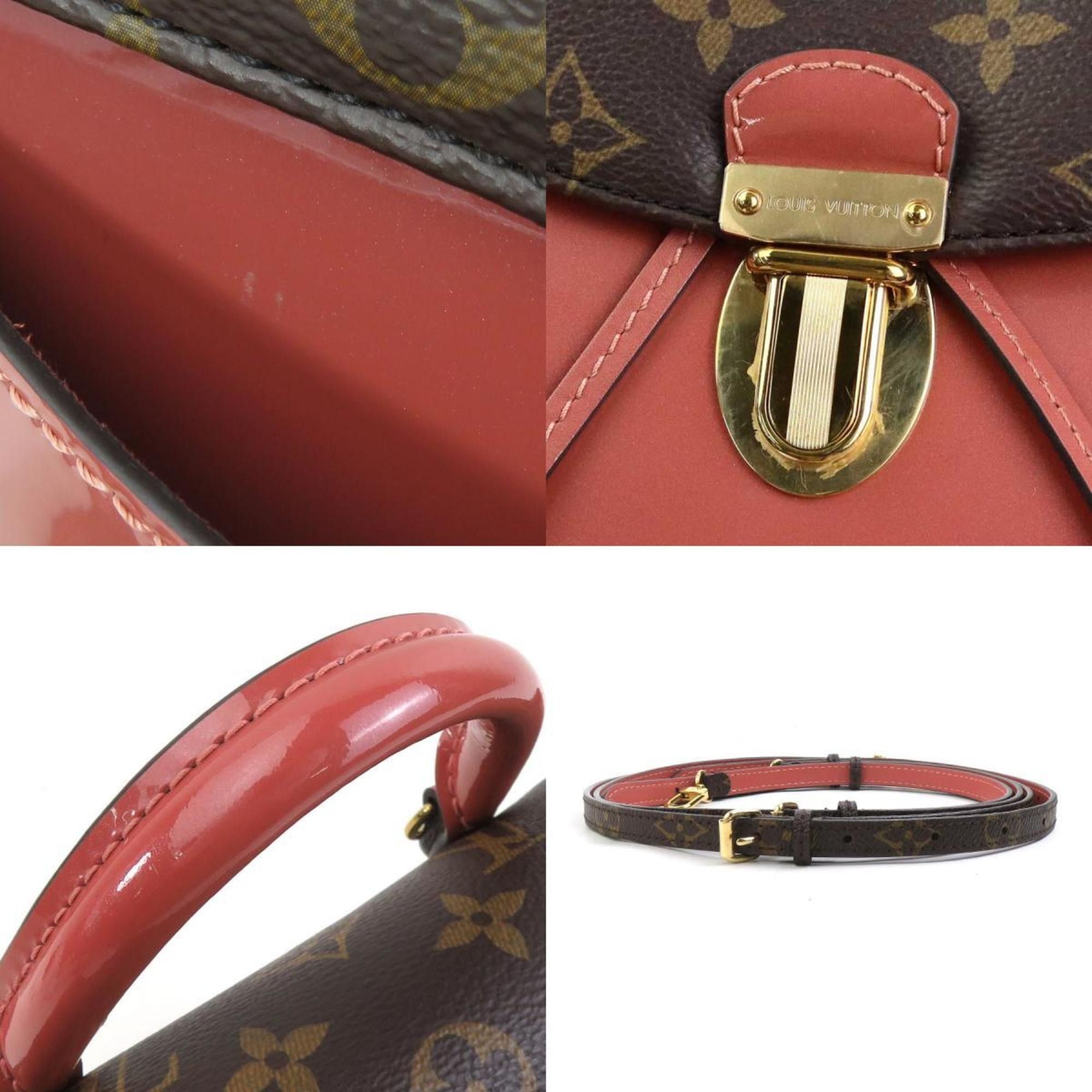 Louis Vuitton Louis Vuitton Backpack Monogram Vernis Hot Spring Canvas Vieux Rose Women's M53545 90122f Size ONE SIZE - 4 Thumbnail