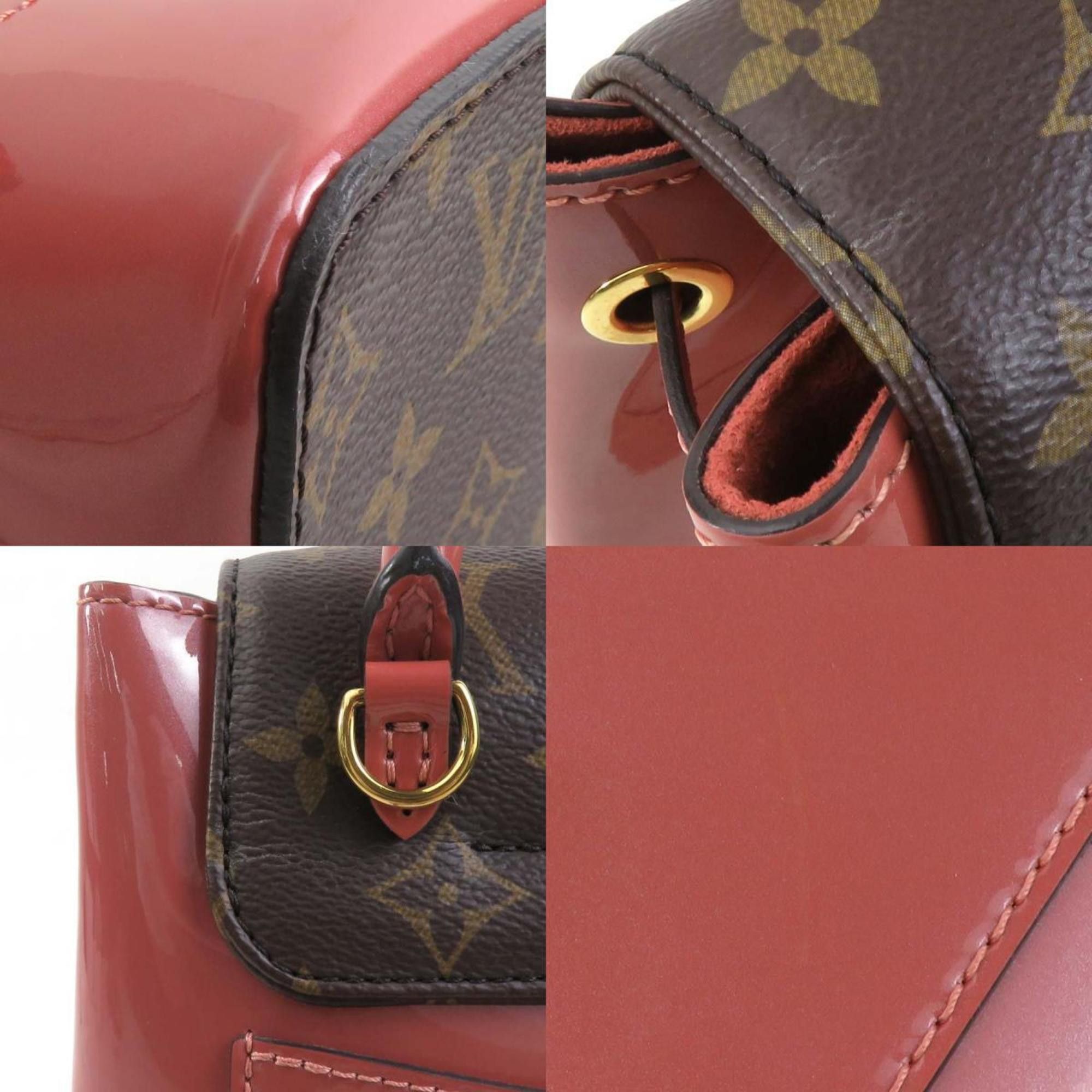 Louis Vuitton Louis Vuitton Backpack Monogram Vernis Hot Spring Canvas Vieux Rose Women's M53545 90122f Size ONE SIZE - 3 Thumbnail
