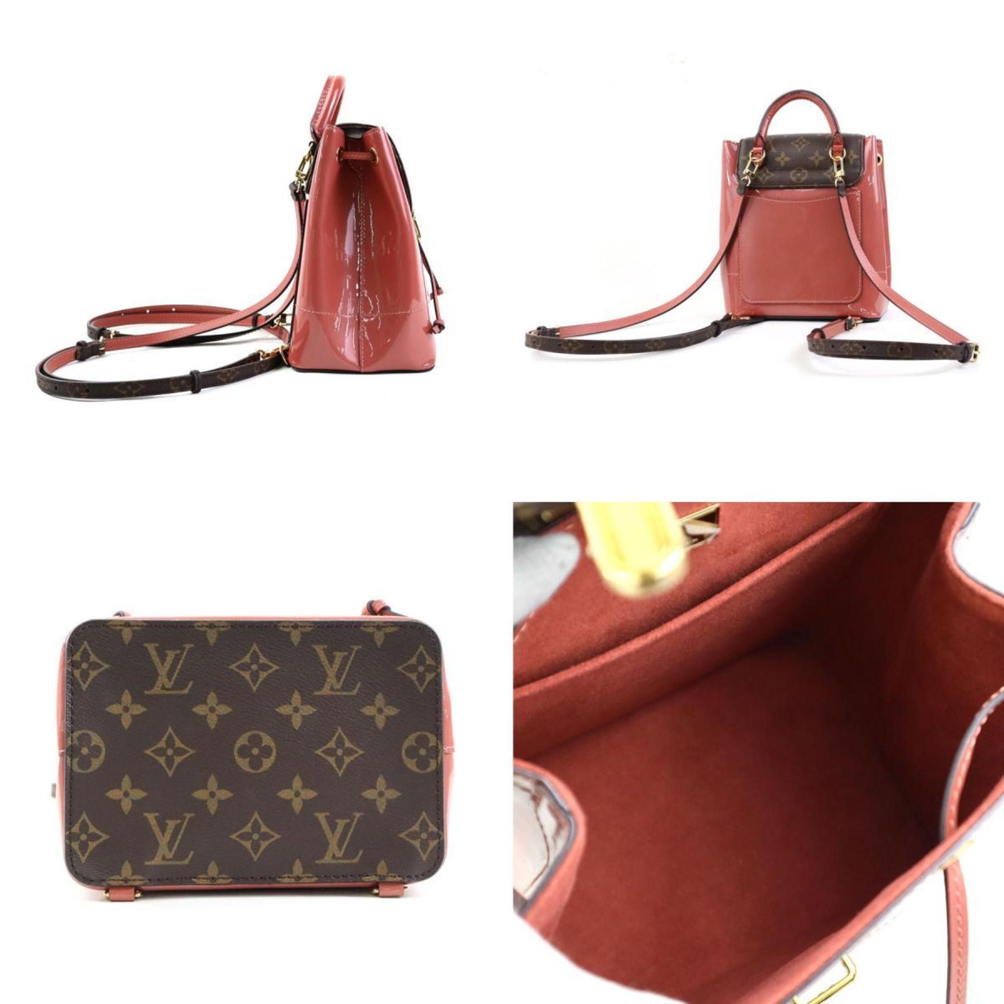 Louis Vuitton Louis Vuitton Backpack Monogram Vernis Hot Spring Canvas Vieux Rose Women's M53545 90122f Size ONE SIZE - 2 Thumbnail