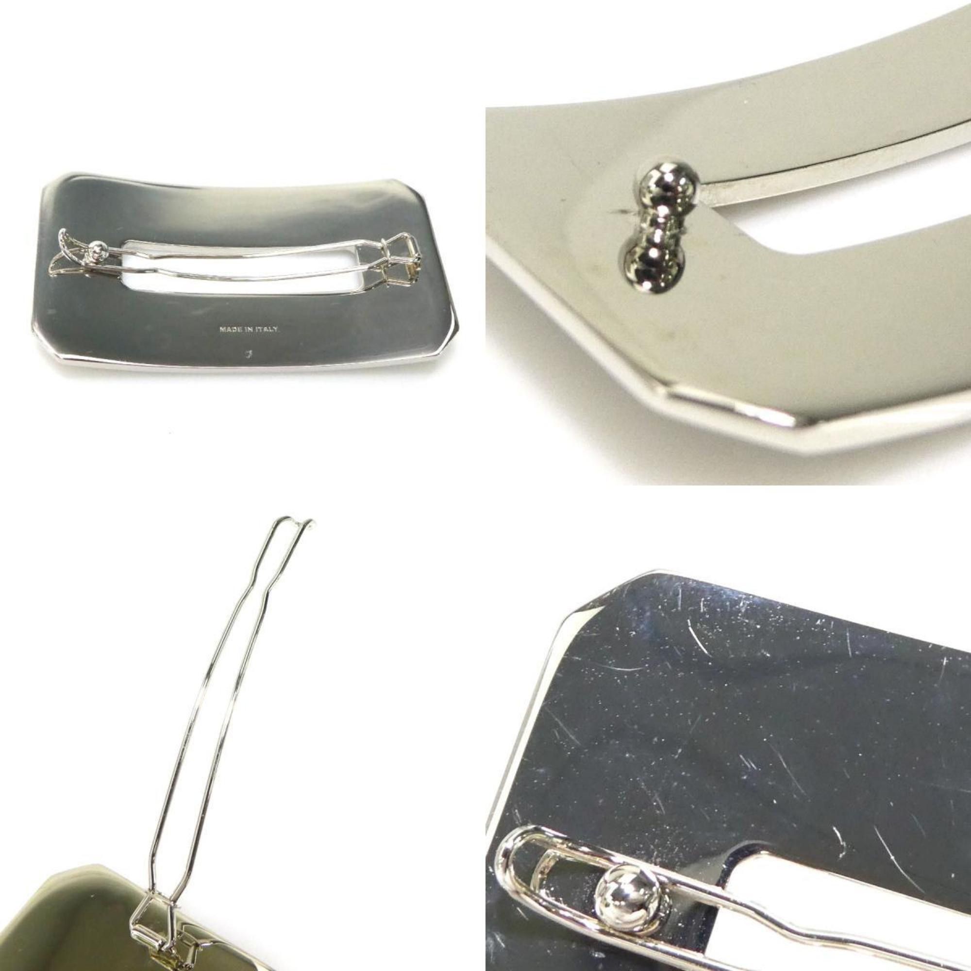 Miu Miu Miu MIUMIU Barrette Hairpin Hair Accessory Metal Silver Women's r10572a Size ONE SIZE - 4 Thumbnail