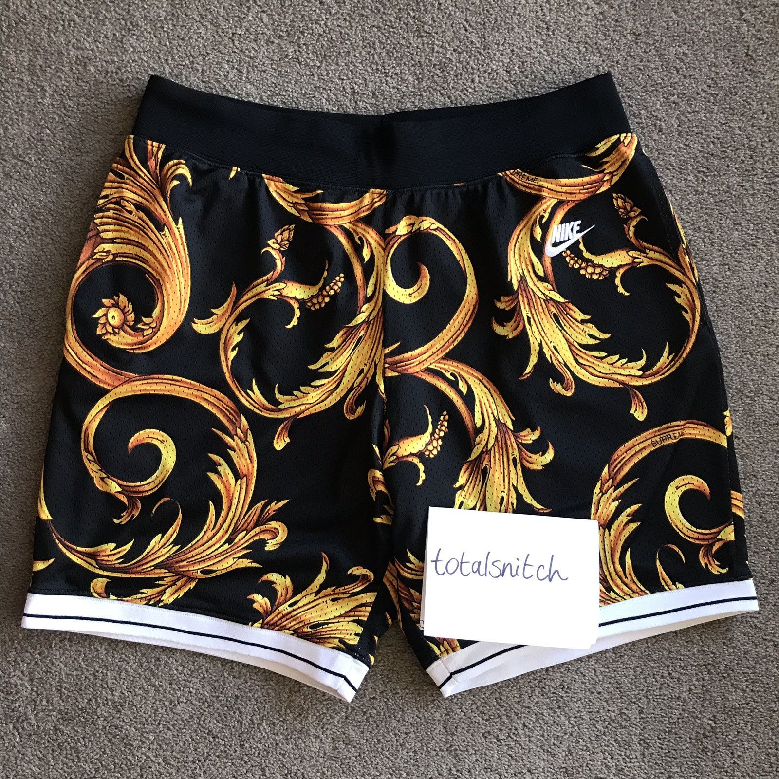 Nike Supreme Versace Basketball Shorts Grailed