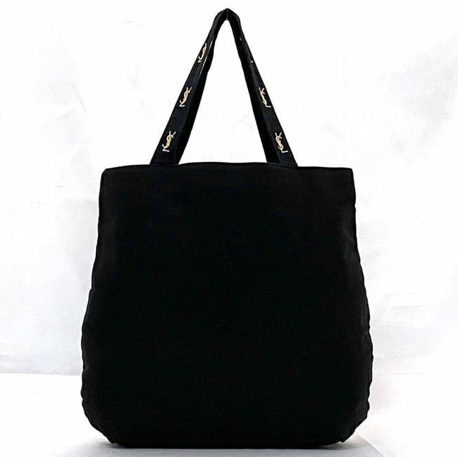 Yves Saint Laurent YVES SAINT LAURENT Tote Bag Black Cotton Size ONE SIZE - 3 Thumbnail