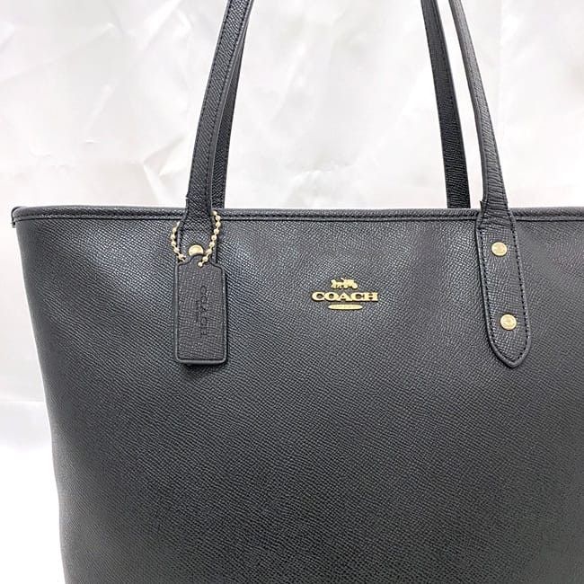 Coach COACH Tote Bag Black Leather Size ONE SIZE - 3 Thumbnail