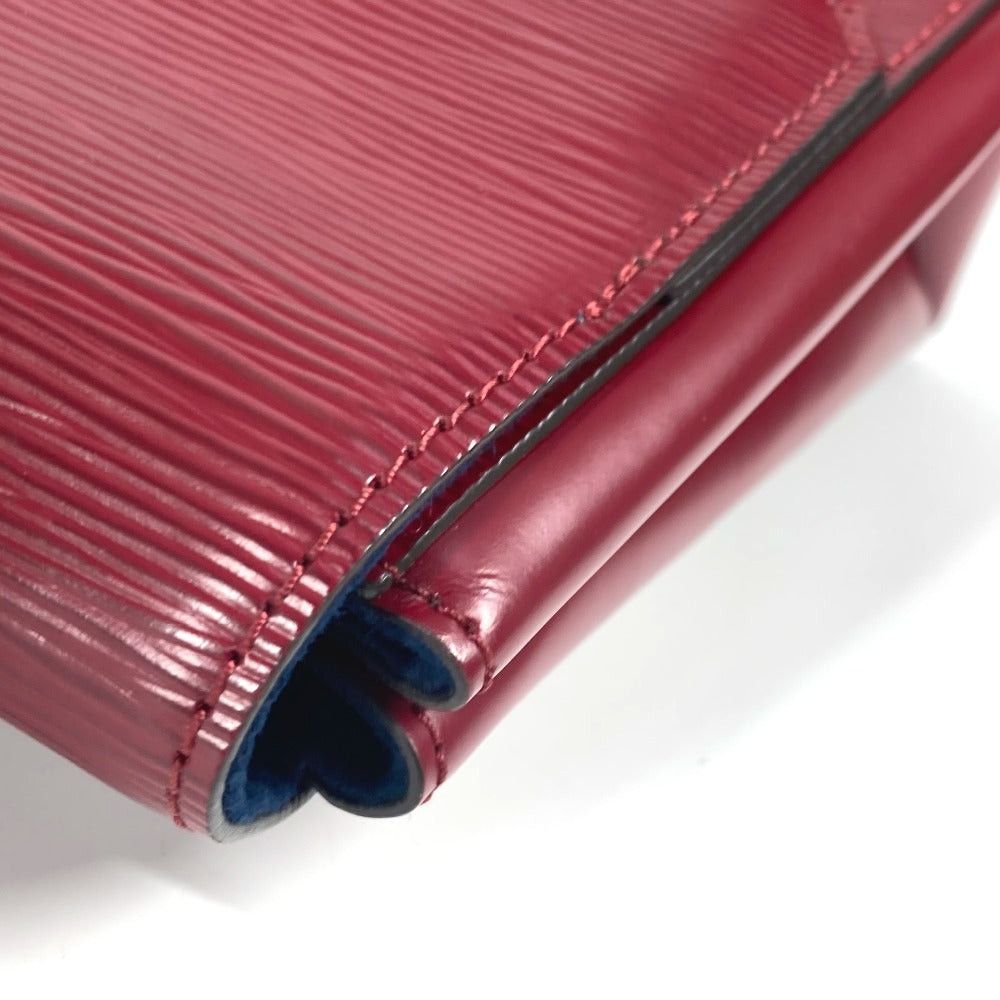 Louis Vuitton Louis Vuitton Epi Grenelle Pm Flap Briefcase Tote Bag Handbag Leather Women Wine Red Size ONE SIZE - 11 Thumbnail