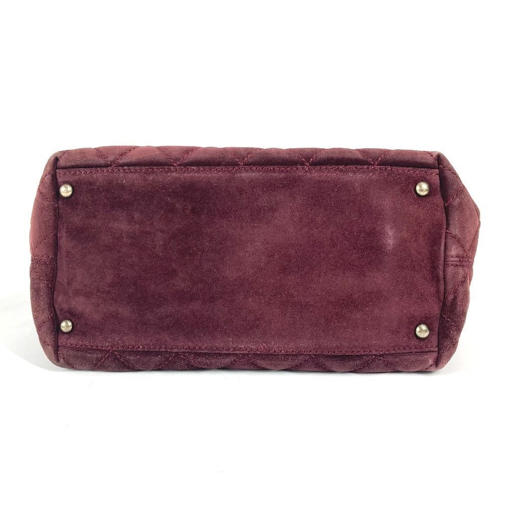 Chanel Chanel Tote Bag Turn Lock Cc Coma Mark Matelasse 2 Way Shoulder Diagonal Hanging (E.G. Of A Rocket) Briefcase Handbag Suede Women Wine Red Size ONE SIZE - 5 Thumbnail