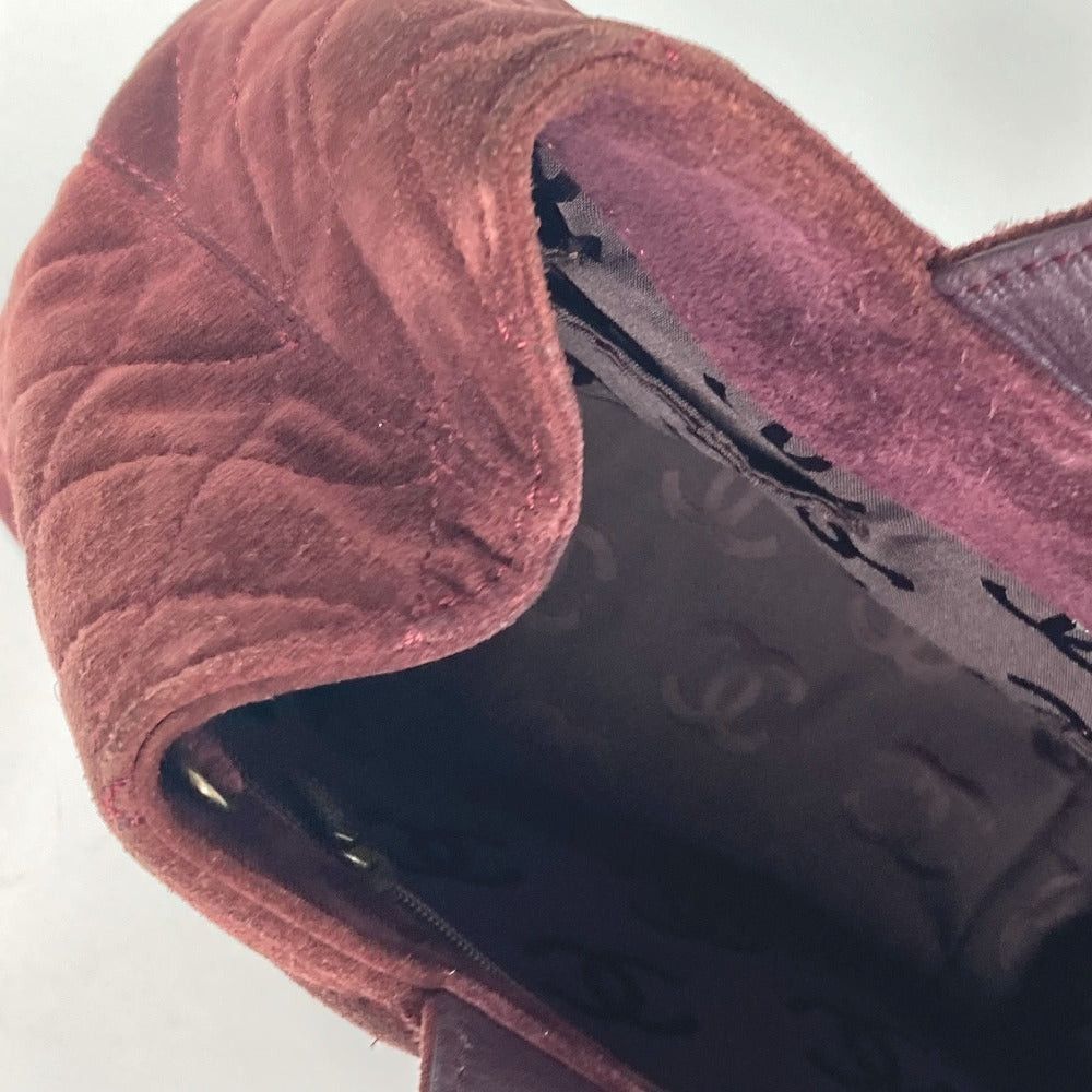 Chanel Chanel Tote Bag Turn Lock Cc Coma Mark Matelasse 2 Way Shoulder Diagonal Hanging (E.G. Of A Rocket) Briefcase Handbag Suede Women Wine Red Size ONE SIZE - 14 Thumbnail