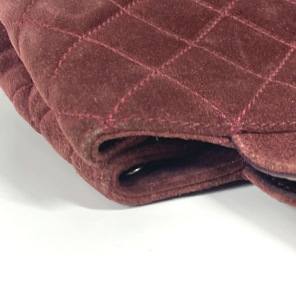 Chanel Chanel Tote Bag Turn Lock Cc Coma Mark Matelasse 2 Way Shoulder Diagonal Hanging (E.G. Of A Rocket) Briefcase Handbag Suede Women Wine Red Size ONE SIZE - 11 Thumbnail