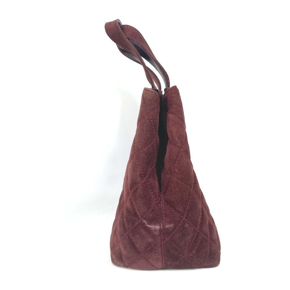 Chanel Chanel Tote Bag Turn Lock Cc Coma Mark Matelasse 2 Way Shoulder Diagonal Hanging (E.G. Of A Rocket) Briefcase Handbag Suede Women Wine Red Size ONE SIZE - 4 Thumbnail