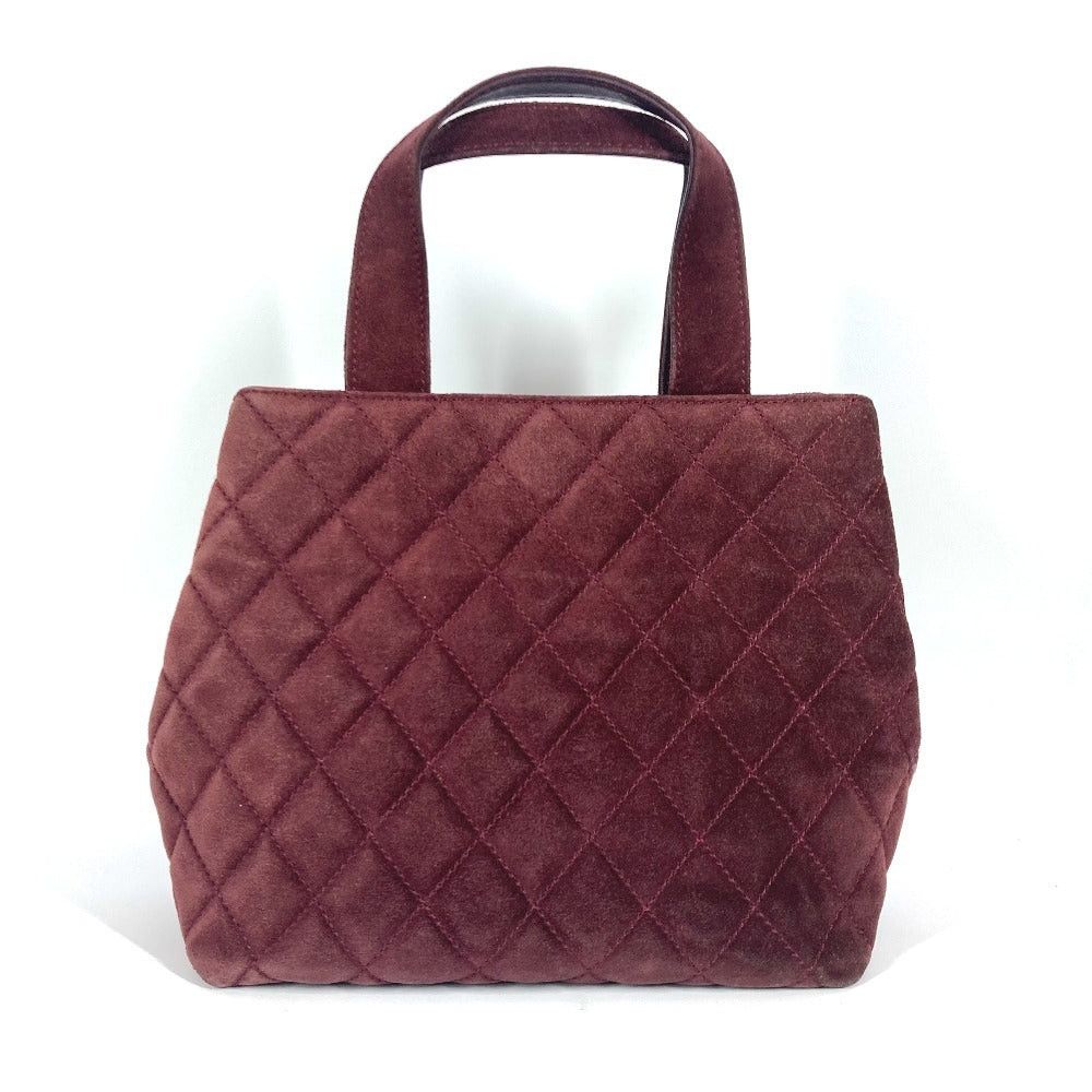 Chanel Chanel Tote Bag Turn Lock Cc Coma Mark Matelasse 2 Way Shoulder Diagonal Hanging (E.G. Of A Rocket) Briefcase Handbag Suede Women Wine Red Size ONE SIZE - 2 Thumbnail