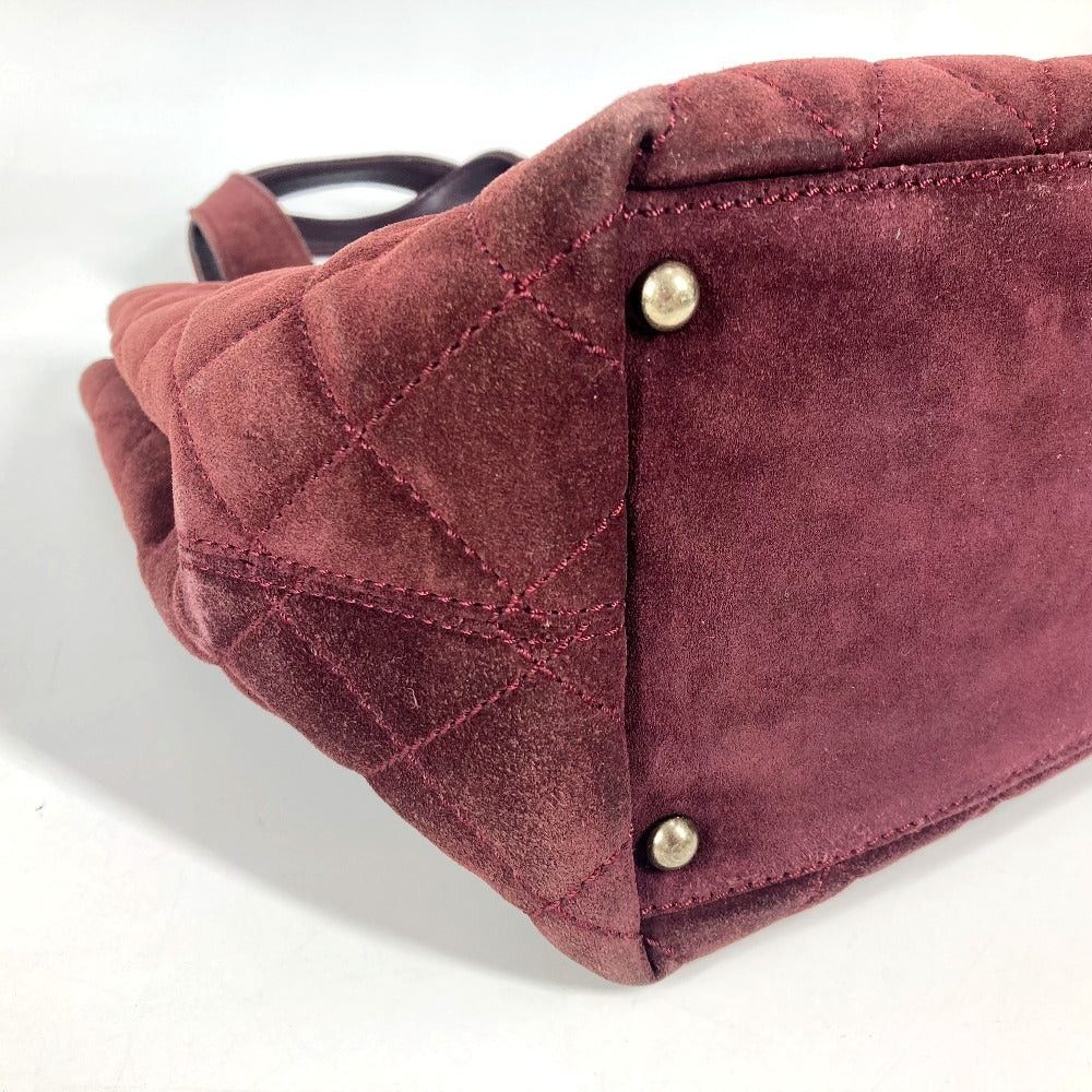 Chanel Chanel Tote Bag Turn Lock Cc Coma Mark Matelasse 2 Way Shoulder Diagonal Hanging (E.G. Of A Rocket) Briefcase Handbag Suede Women Wine Red Size ONE SIZE - 7 Thumbnail