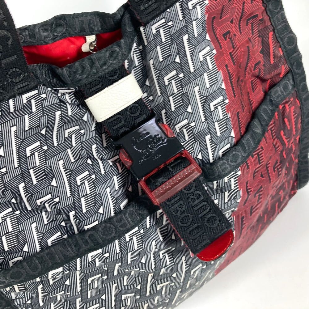 Christian Louboutin Christian Louboutin Logo 2 Way Bag Handbag Tote Briefcase Shoulder Nylon Unisex Red Size ONE SIZE - 8 Thumbnail