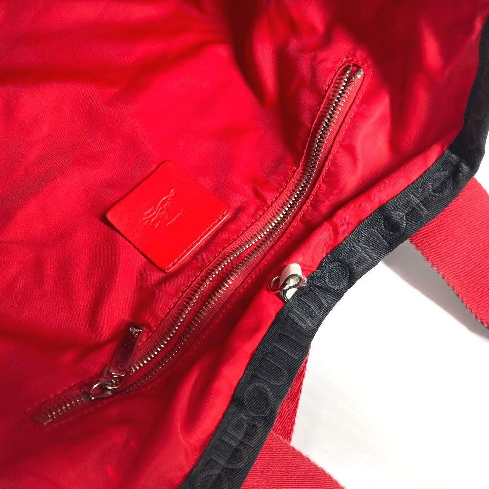 Christian Louboutin Christian Louboutin Logo 2 Way Bag Handbag Tote Briefcase Shoulder Nylon Unisex Red Size ONE SIZE - 15 Thumbnail