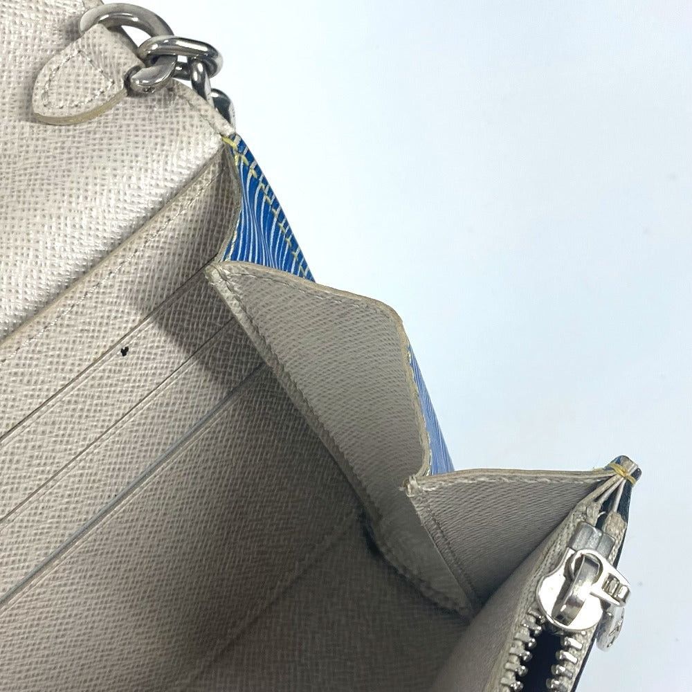 Louis Vuitton Louis Vuitton M61036 Epi Denim Small Leather Belt Worn By Commoners In Ancient Japan Twist Chain Wallet Long Diagonal Hanging (E.G. Of A Rocket) Flap Shoulder Bag Women Blue Size ONE SIZE - 6 Thumbnail