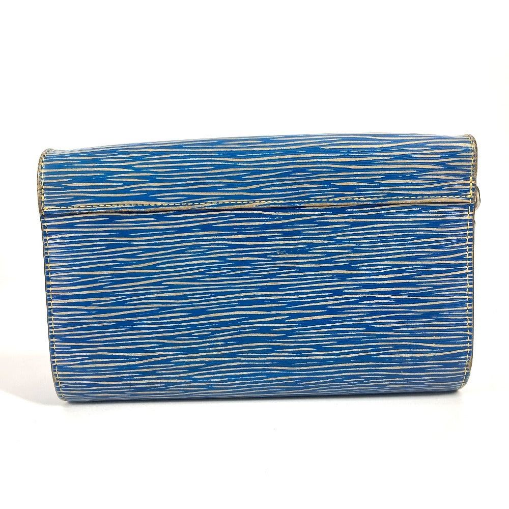 Louis Vuitton Louis Vuitton M61036 Epi Denim Small Leather Belt Worn By Commoners In Ancient Japan Twist Chain Wallet Long Diagonal Hanging (E.G. Of A Rocket) Flap Shoulder Bag Women Blue Size ONE SIZE - 10 Thumbnail