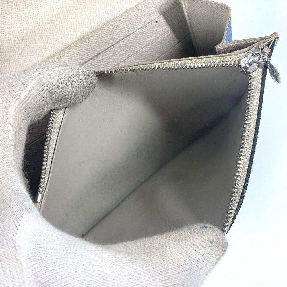 Louis Vuitton Louis Vuitton M61036 Epi Denim Small Leather Belt Worn By Commoners In Ancient Japan Twist Chain Wallet Long Diagonal Hanging (E.G. Of A Rocket) Flap Shoulder Bag Women Blue Size ONE SIZE - 9 Thumbnail