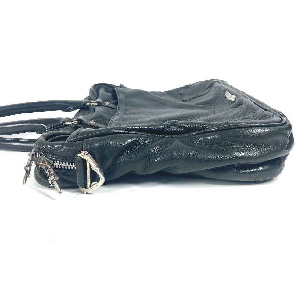 Chrome Hearts Chrome Hearts Bs Flare Porte-Documents Briefcase Tote Bag Shoulder Shawl Business Leather Unisex Black Size ONE SIZE - 9 Thumbnail