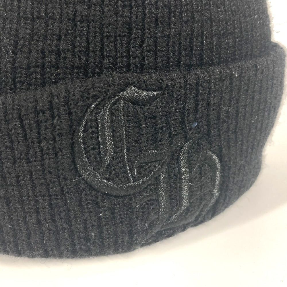 Chrome Hearts Chrome Hearts Ch Logo Beanie Chapeau Knitted Hat Knit Cap Wool Unisex Black Size ONE SIZE - 4 Thumbnail