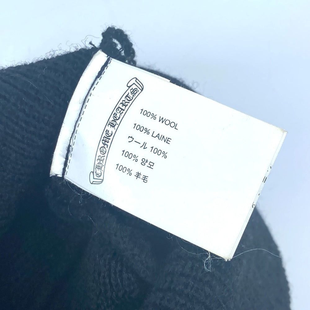 Chrome Hearts Chrome Hearts Ch Logo Beanie Chapeau Knitted Hat Knit Cap Wool Unisex Black Size ONE SIZE - 9 Thumbnail