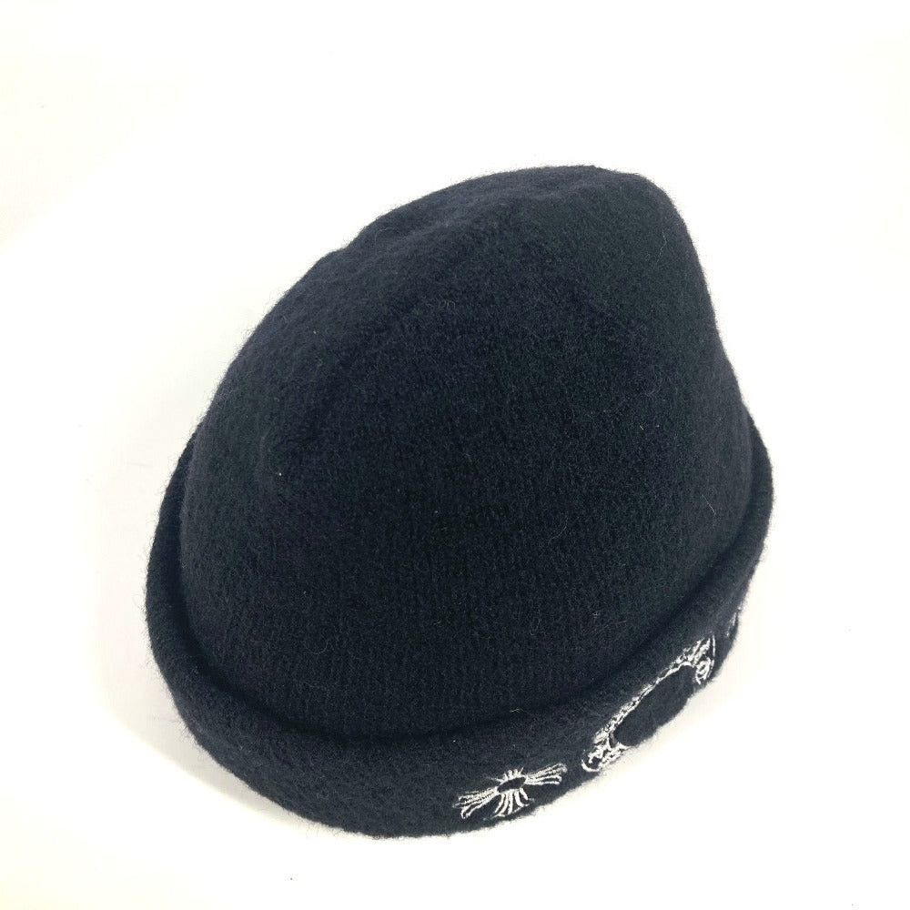 Chrome Hearts Chrome Hearts Horseshoe Logo Bicolor Beanie Chapeau Knitted Hat Knit Cap Wool Unisex Black Size ONE SIZE - 5 Thumbnail