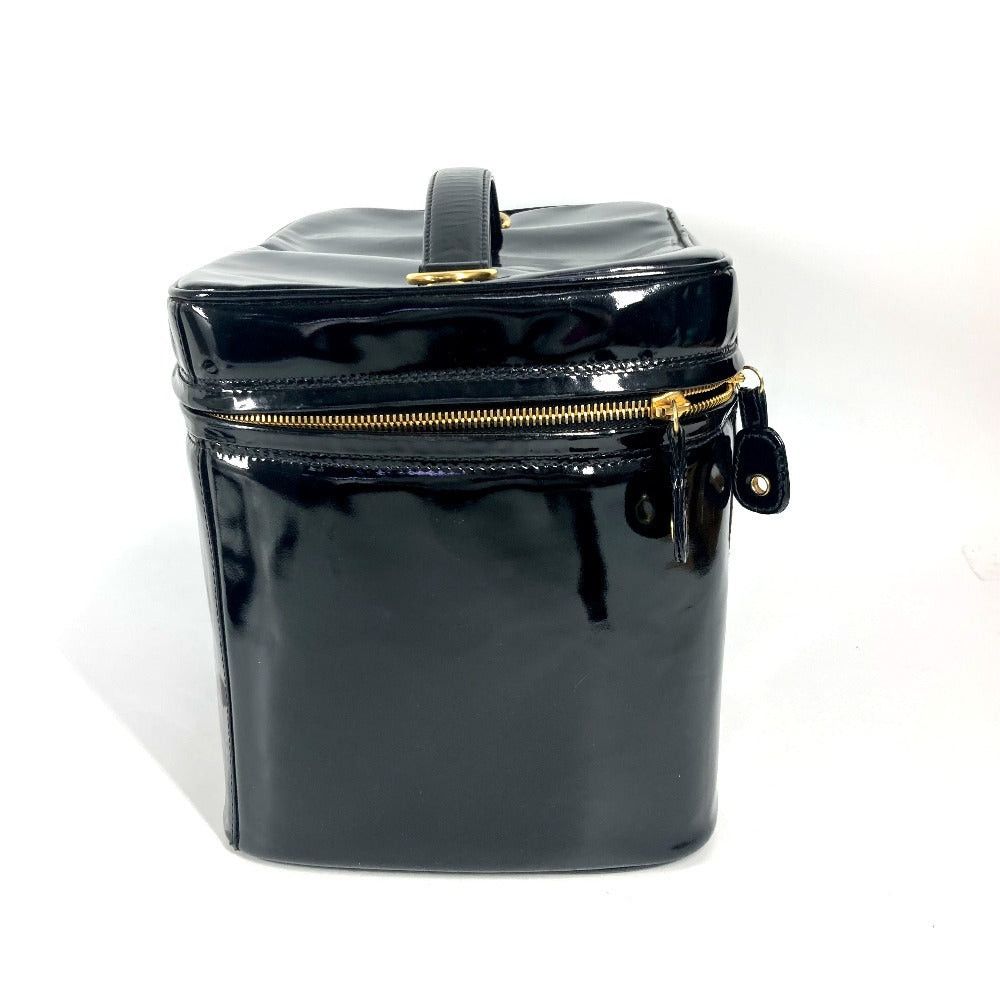 Chanel Chanel Cc Coma Mark Vanity Bag 2 Way Shoulder Briefcase Shawl Handbag Patent Leather Women Black Size ONE SIZE - 4 Thumbnail