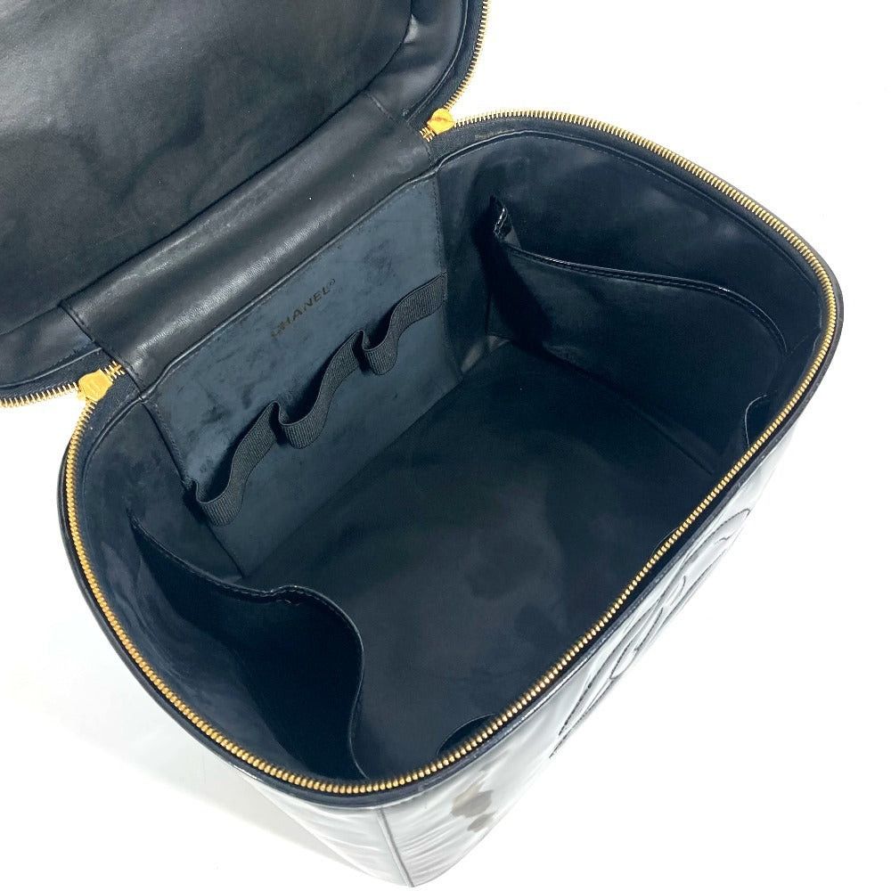 Chanel Chanel Cc Coma Mark Vanity Bag 2 Way Shoulder Briefcase Shawl Handbag Patent Leather Women Black Size ONE SIZE - 11 Thumbnail