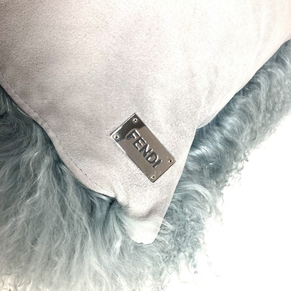 Fendi Fendi Fur Big Pillow Interior Cushion Canvas Unisex Blue Size ONE SIZE - 7 Thumbnail