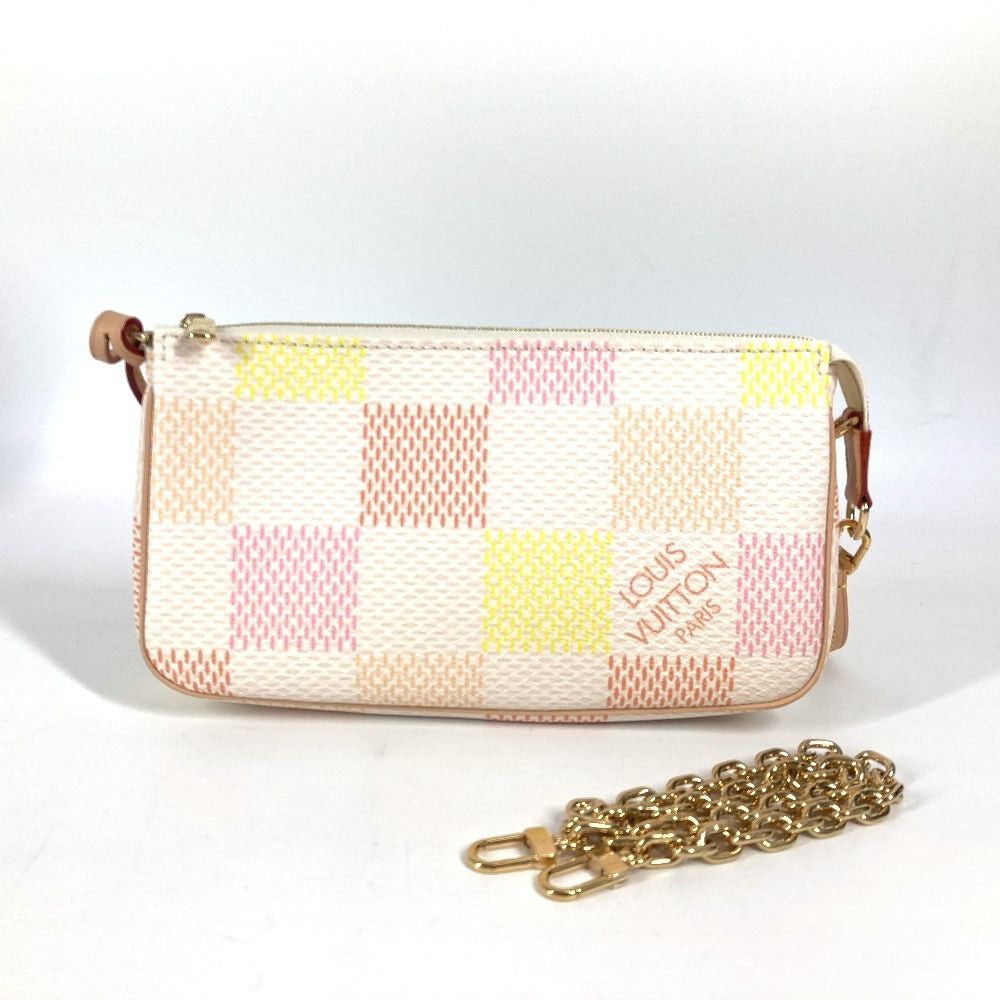 Louis Vuitton Louis Vuitton N40642 Damiericious. Pochette Accessoire Briefcase Diagonal Hanging (E.G. Of A Rocket) 2 Way Bag Metis Shoulder Damier Canvas Women Peach Pink Size ONE SIZE - 5 Thumbnail