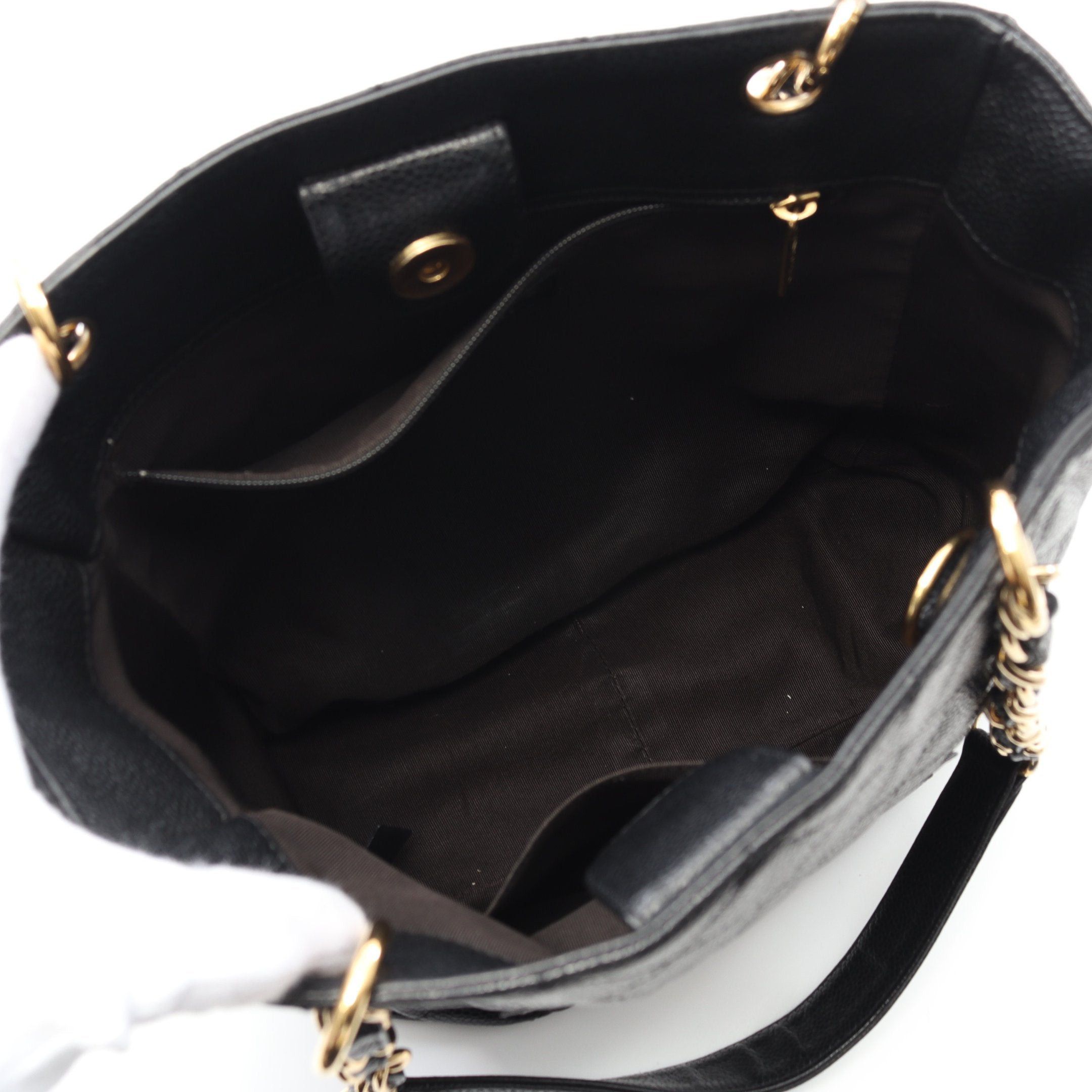 Chanel Chanel Matelasse Pst Chain Shoulder Bag Tote Caviar Skin Black Gold Hardware Size ONE SIZE - 3 Thumbnail
