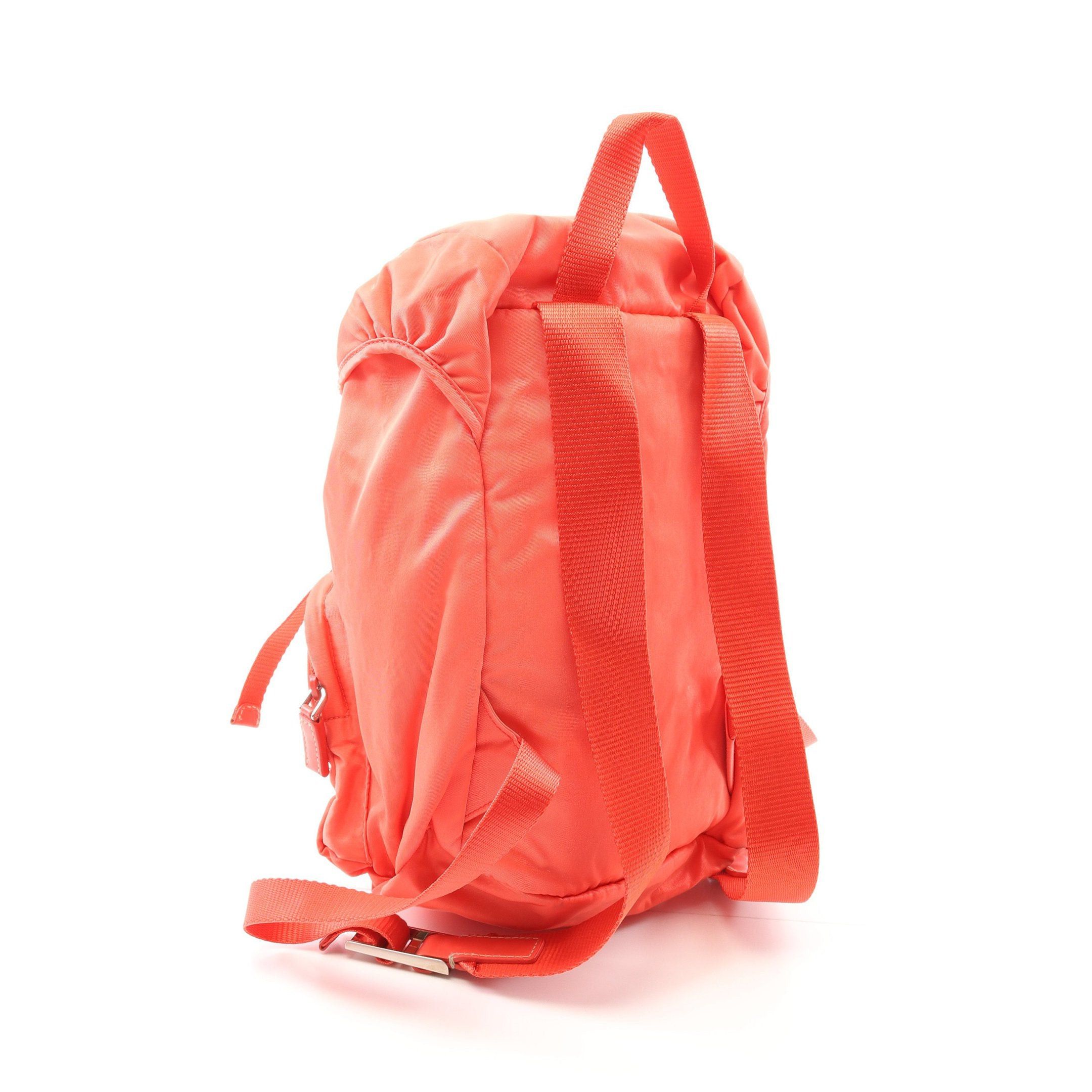 Prada Prada Backpack Rucksack Nylon Coral Pink Size ONE SIZE - 2 Thumbnail