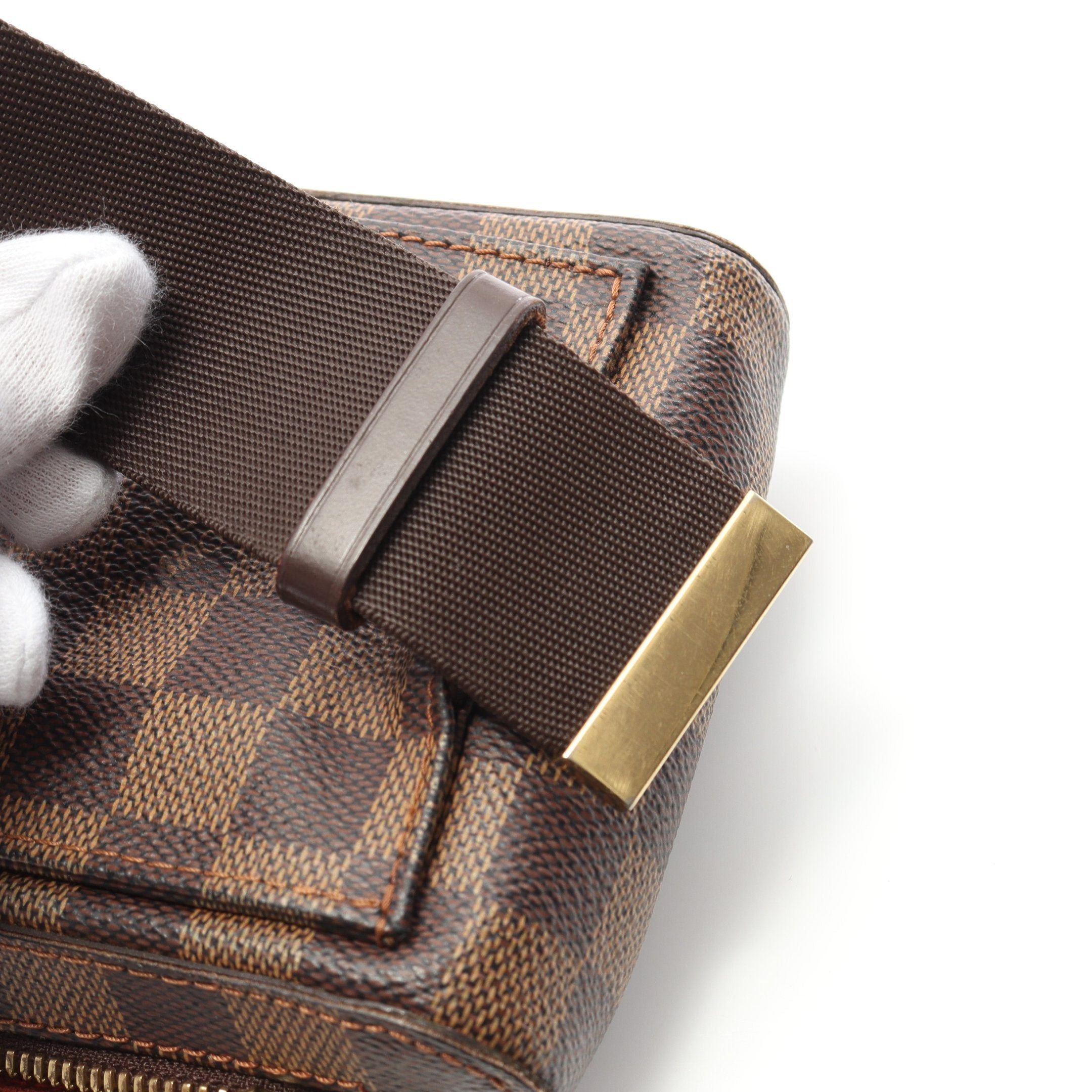 Louis Vuitton Louis Vuitton Geronimos Damier Ebene Body Bag Brown Size ONE SIZE - 7 Thumbnail