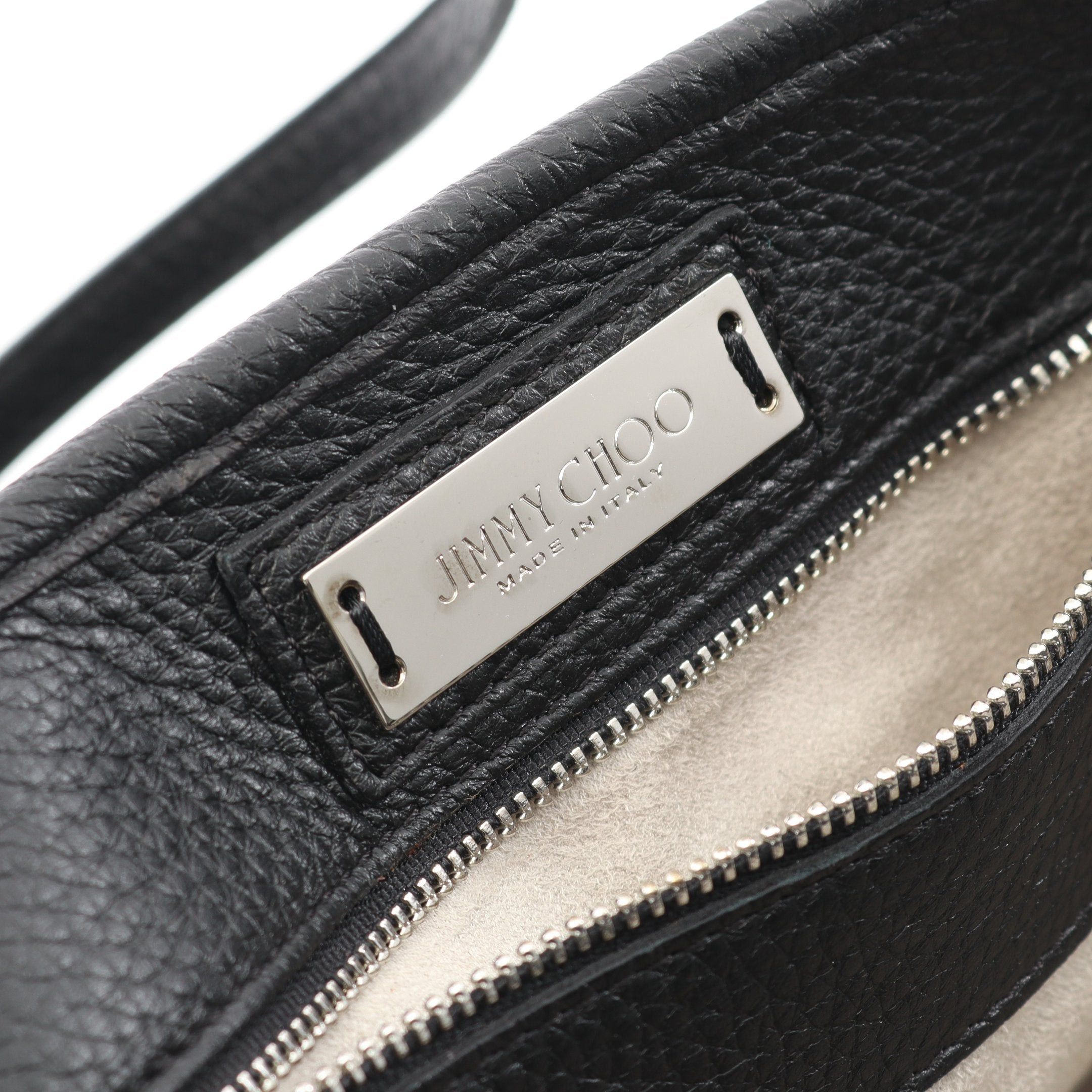 Jimmy Choo Jimmy Choo Sasha S Handbag Tote Bag Leather Black Star Studs Size ONE SIZE - 4 Thumbnail