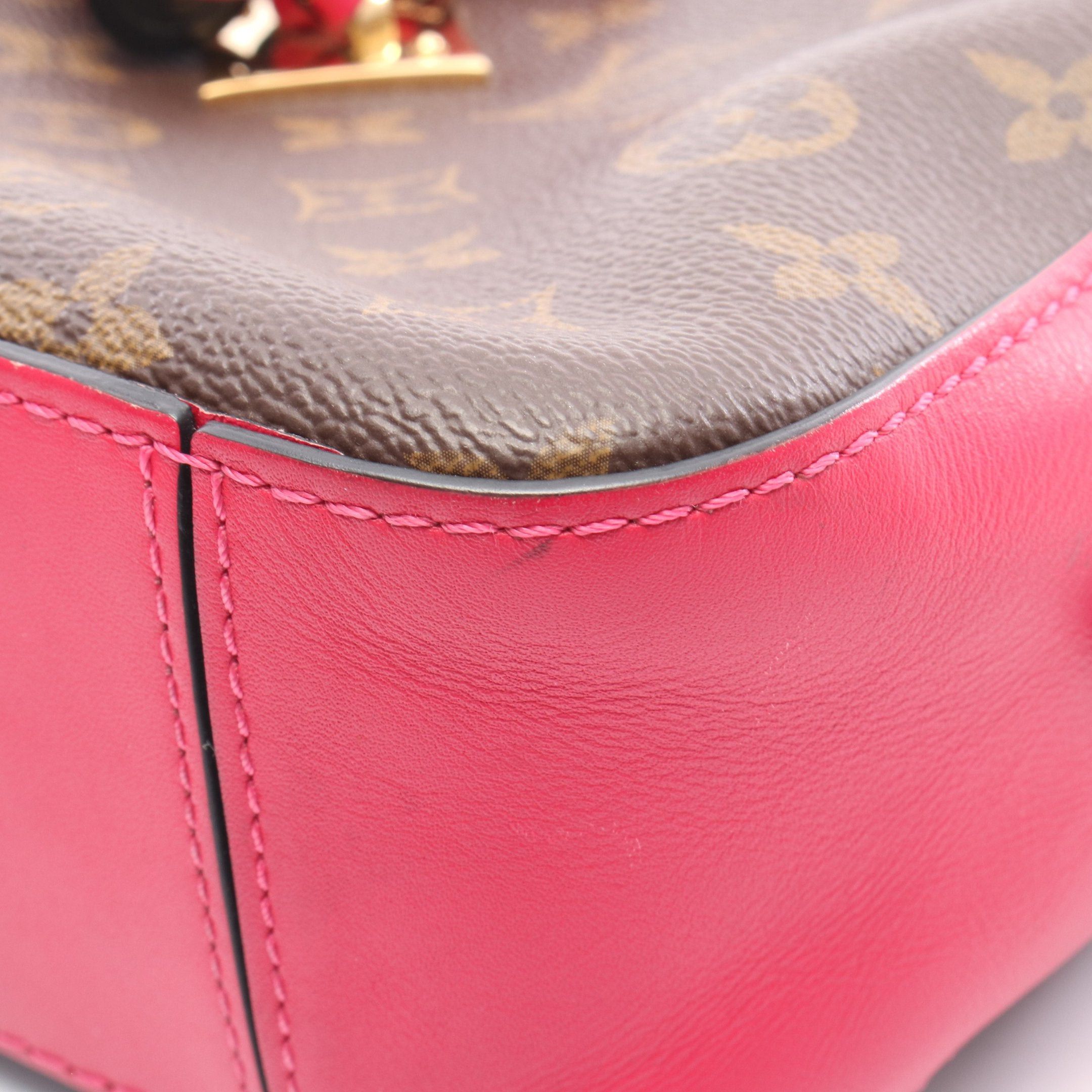 Louis Vuitton Louis Vuitton Saintonge Monogram Freesia Shoulder Bag Leather Brown Pink Purple Size ONE SIZE - 8 Thumbnail