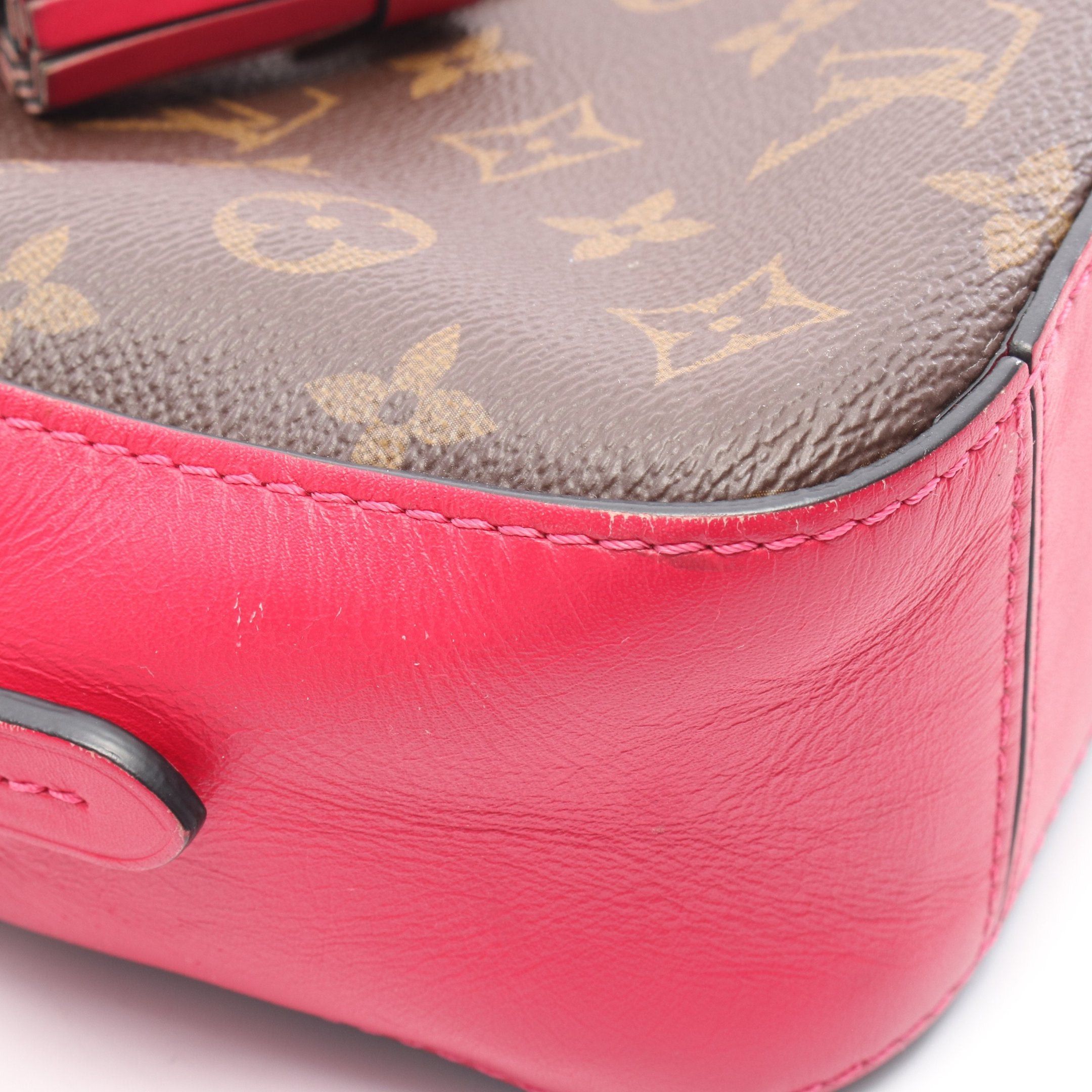 Louis Vuitton Louis Vuitton Saintonge Monogram Freesia Shoulder Bag Leather Brown Pink Purple Size ONE SIZE - 9 Thumbnail