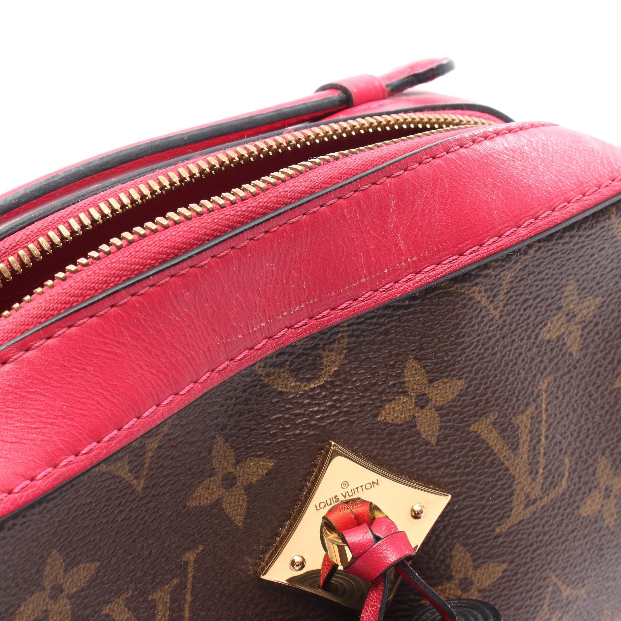 Louis Vuitton Louis Vuitton Saintonge Monogram Freesia Shoulder Bag Leather Brown Pink Purple Size ONE SIZE - 6 Thumbnail