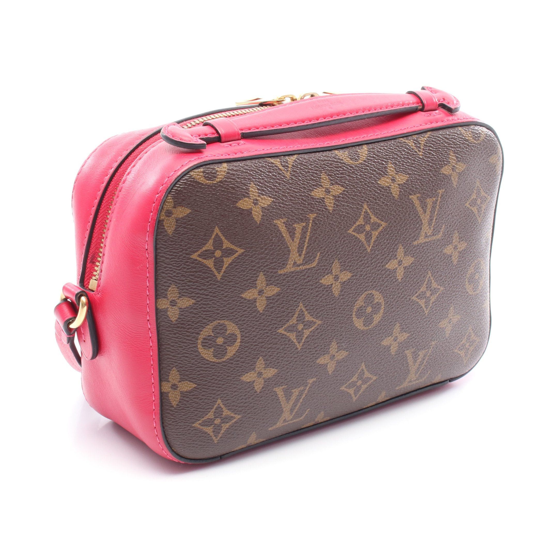 Louis Vuitton Louis Vuitton Saintonge Monogram Freesia Shoulder Bag Leather Brown Pink Purple Size ONE SIZE - 2 Thumbnail