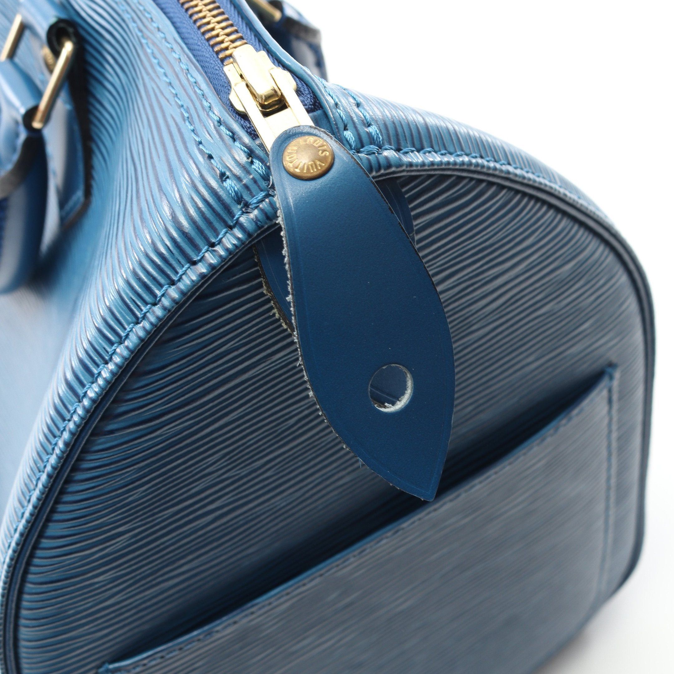 Louis Vuitton Louis Vuitton Speedy 30 Epi Toledo Blue Handbag Leather Size ONE SIZE - 10 Thumbnail