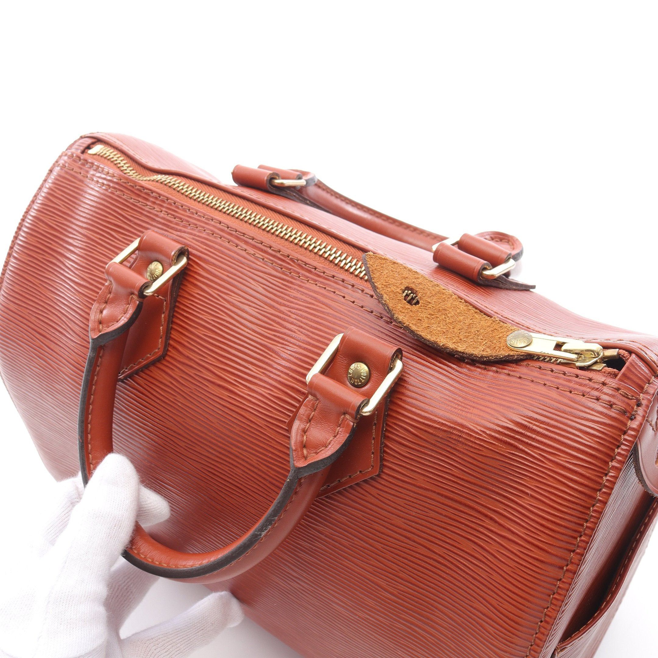 Louis Vuitton Louis Vuitton Speedy 25 Epi Kenya Brown Handbag Leather Size ONE SIZE - 9 Thumbnail