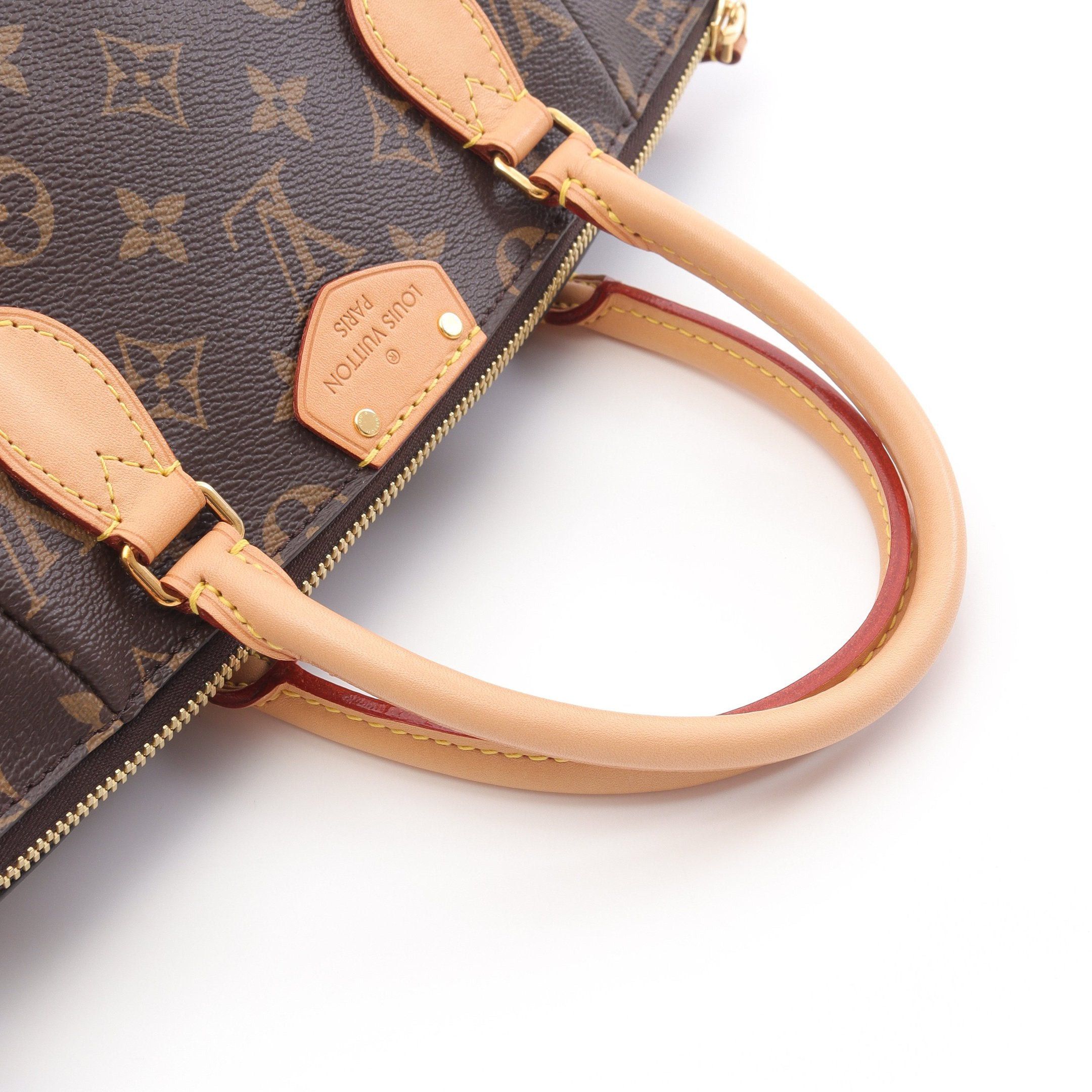 Louis Vuitton Louis Vuitton Turen Pm Monogram Handbag Leather Brown Size ONE SIZE - 6 Thumbnail