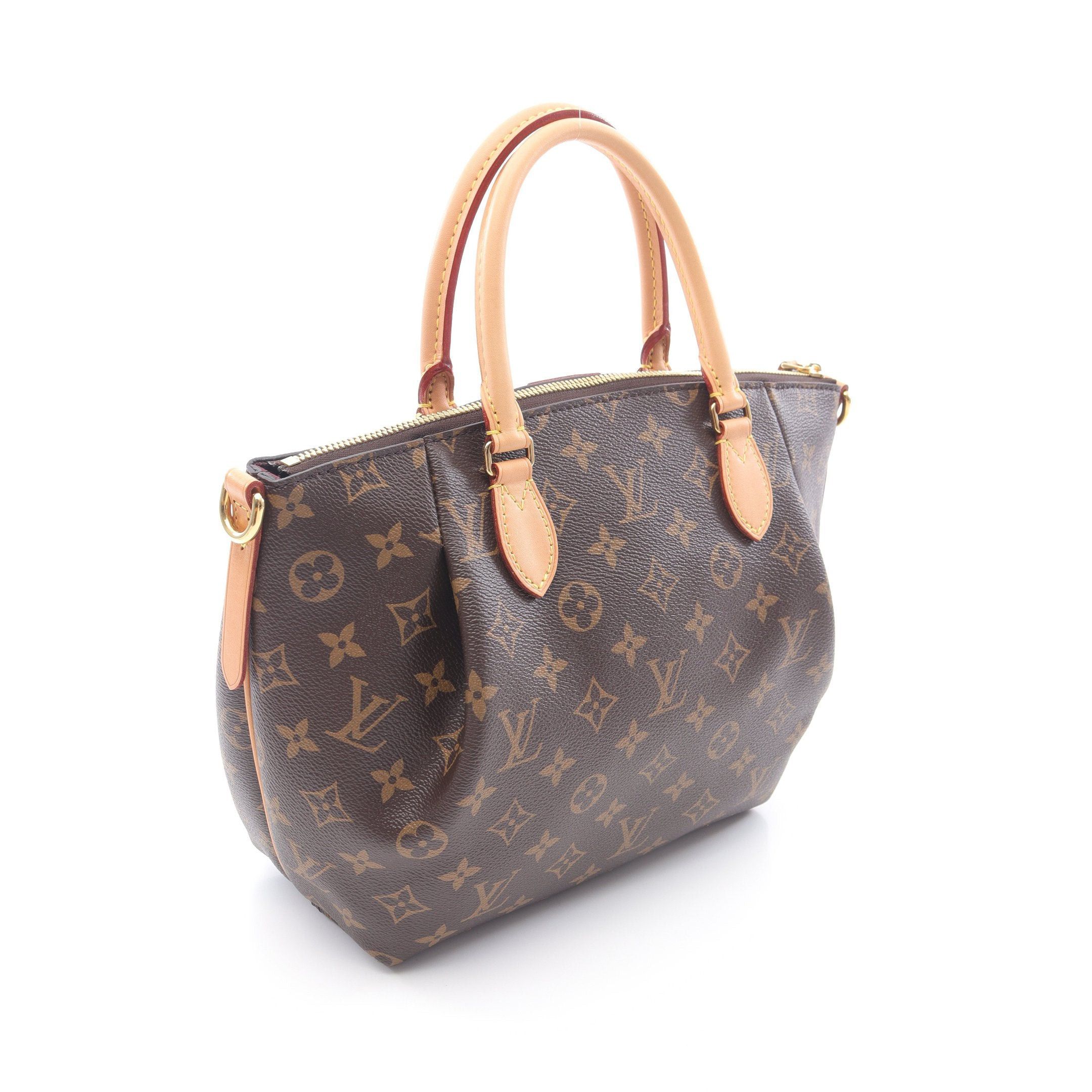 Louis Vuitton Louis Vuitton Turen Pm Monogram Handbag Leather Brown Size ONE SIZE - 2 Thumbnail