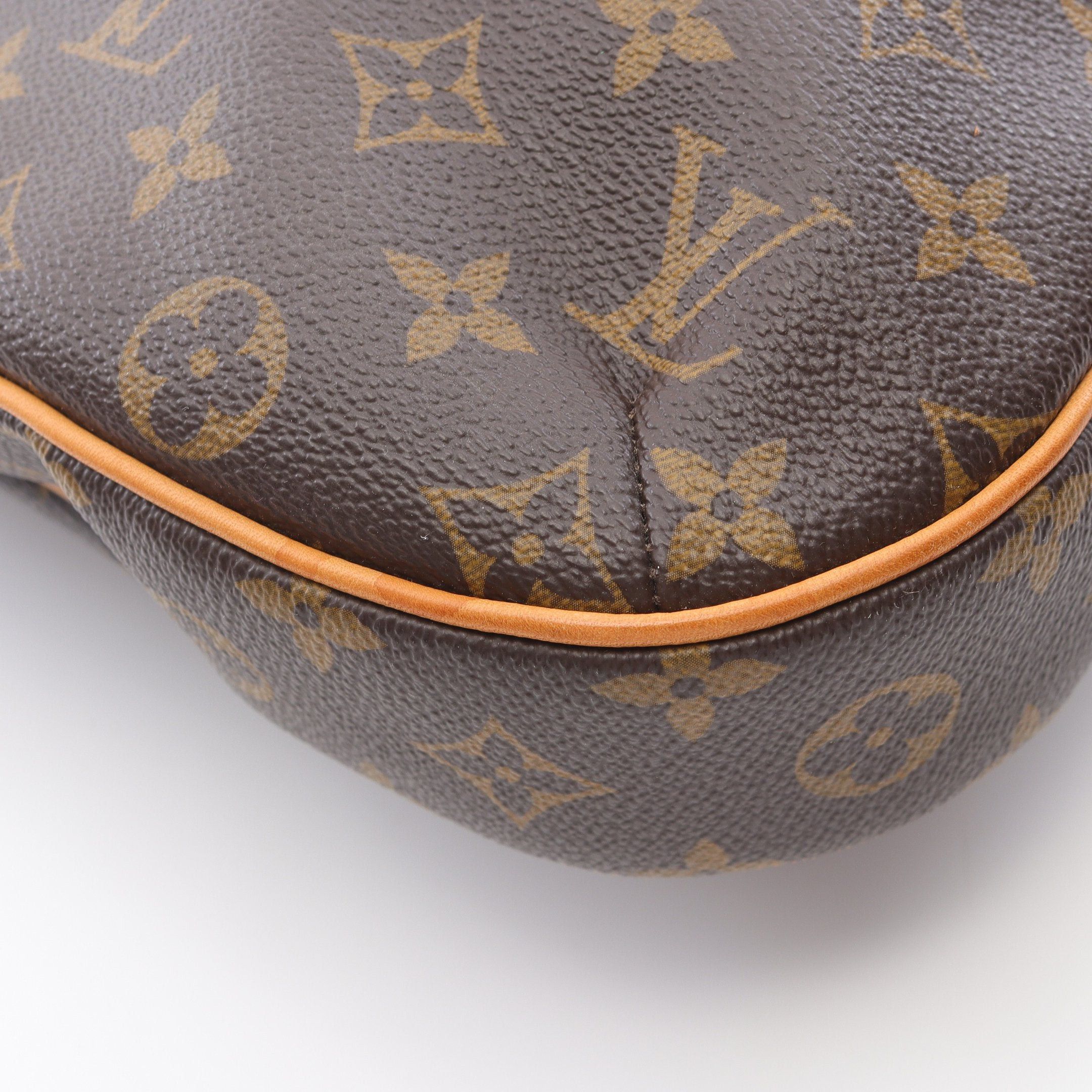 Louis Vuitton Louis Vuitton Odeon Mm Monogram Shoulder Bag Leather Brown Size ONE SIZE - 8 Thumbnail