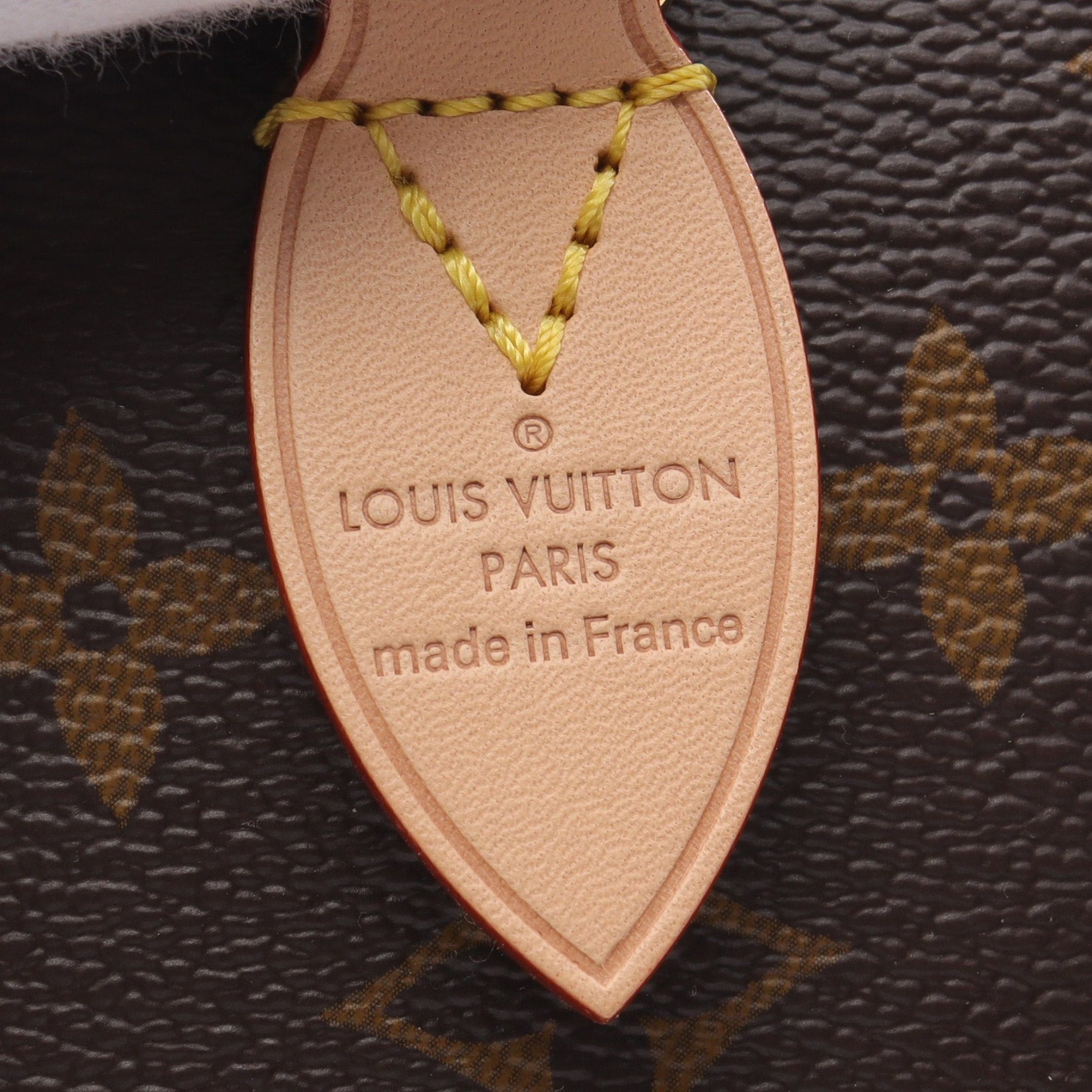 Louis Vuitton Louis Vuitton Speedy 20 Monogram Beige Handbag Leather Brown Size ONE SIZE - 4 Thumbnail