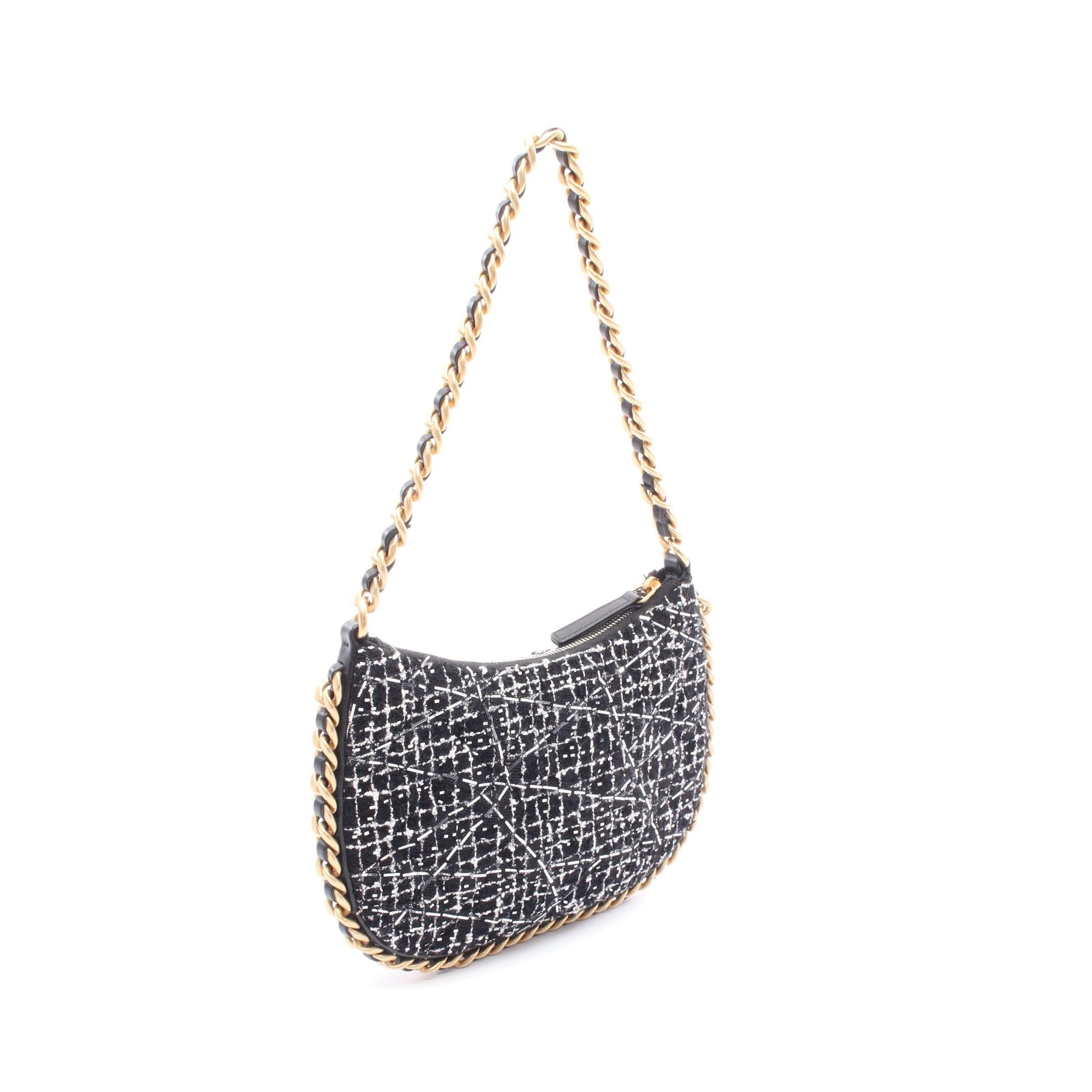 Chanel Chanel Coco Mark Chain Shoulder Bag Tweed Black White Gold Hardware Size ONE SIZE - 2 Thumbnail