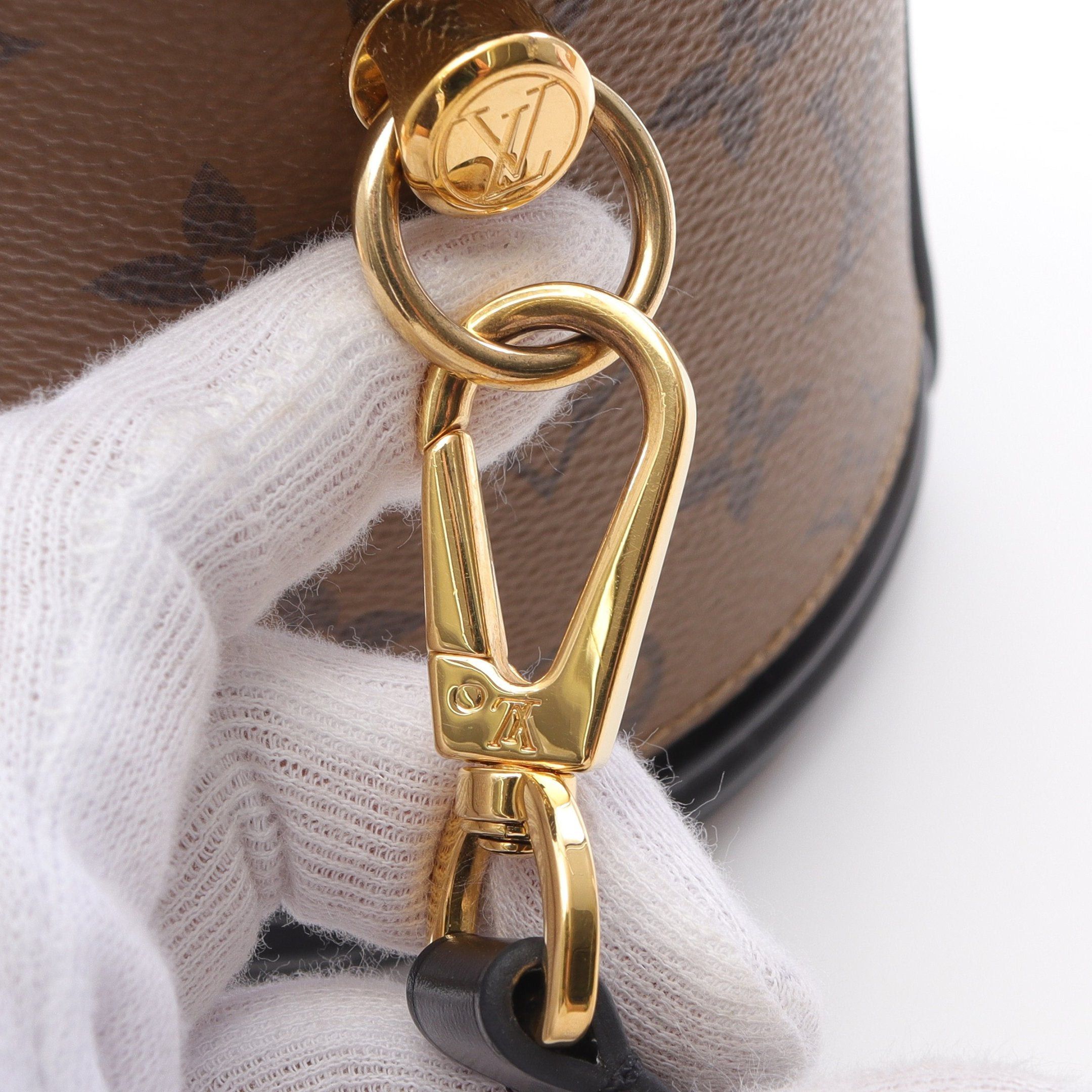 Louis Vuitton Louis Vuitton Cannes Monogram Reverse Handbag Vanity Bag Leather Brown Black Size ONE SIZE - 6 Thumbnail