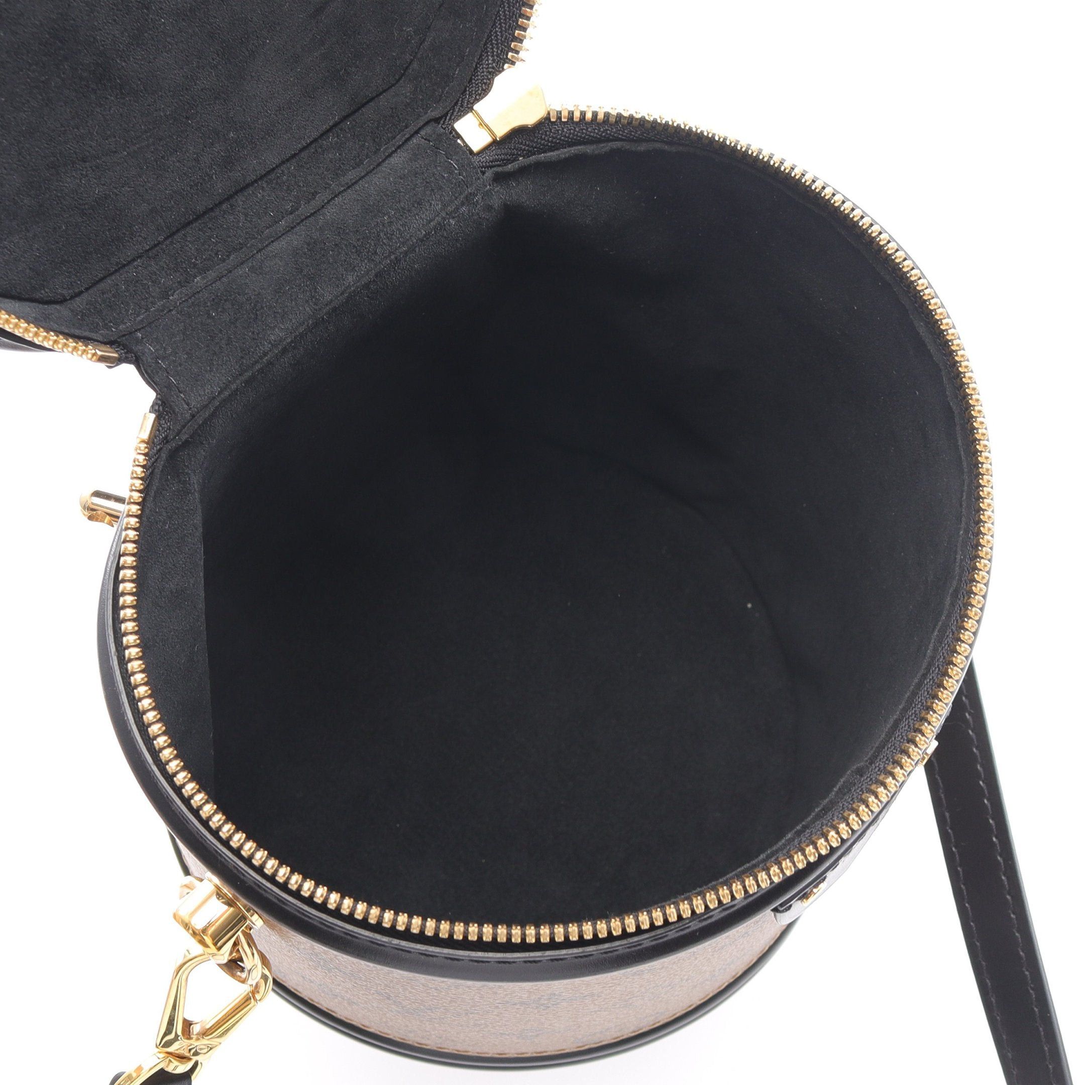 Louis Vuitton Louis Vuitton Cannes Monogram Reverse Handbag Vanity Bag Leather Brown Black Size ONE SIZE - 3 Thumbnail