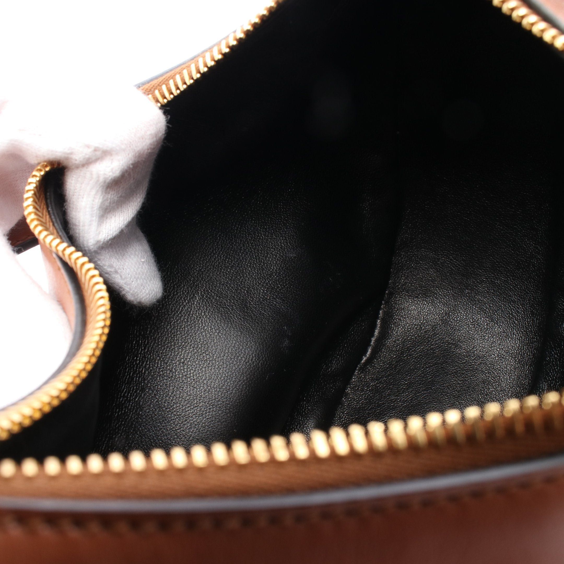 Prada Prada Soft Calf Arke Handbag Leather Brown Size ONE SIZE - 5 Thumbnail