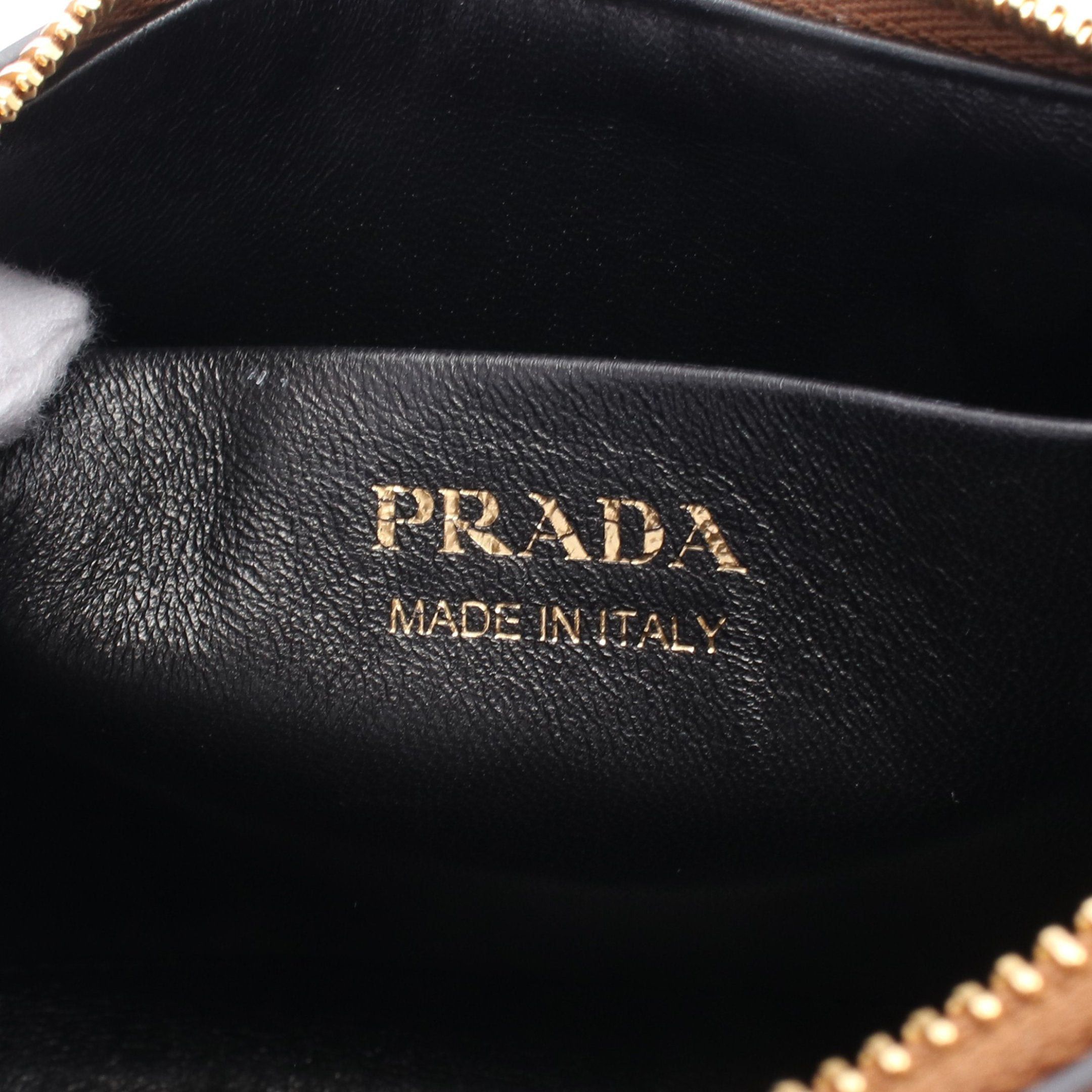 Prada Prada Soft Calf Arke Handbag Leather Brown Size ONE SIZE - 4 Thumbnail