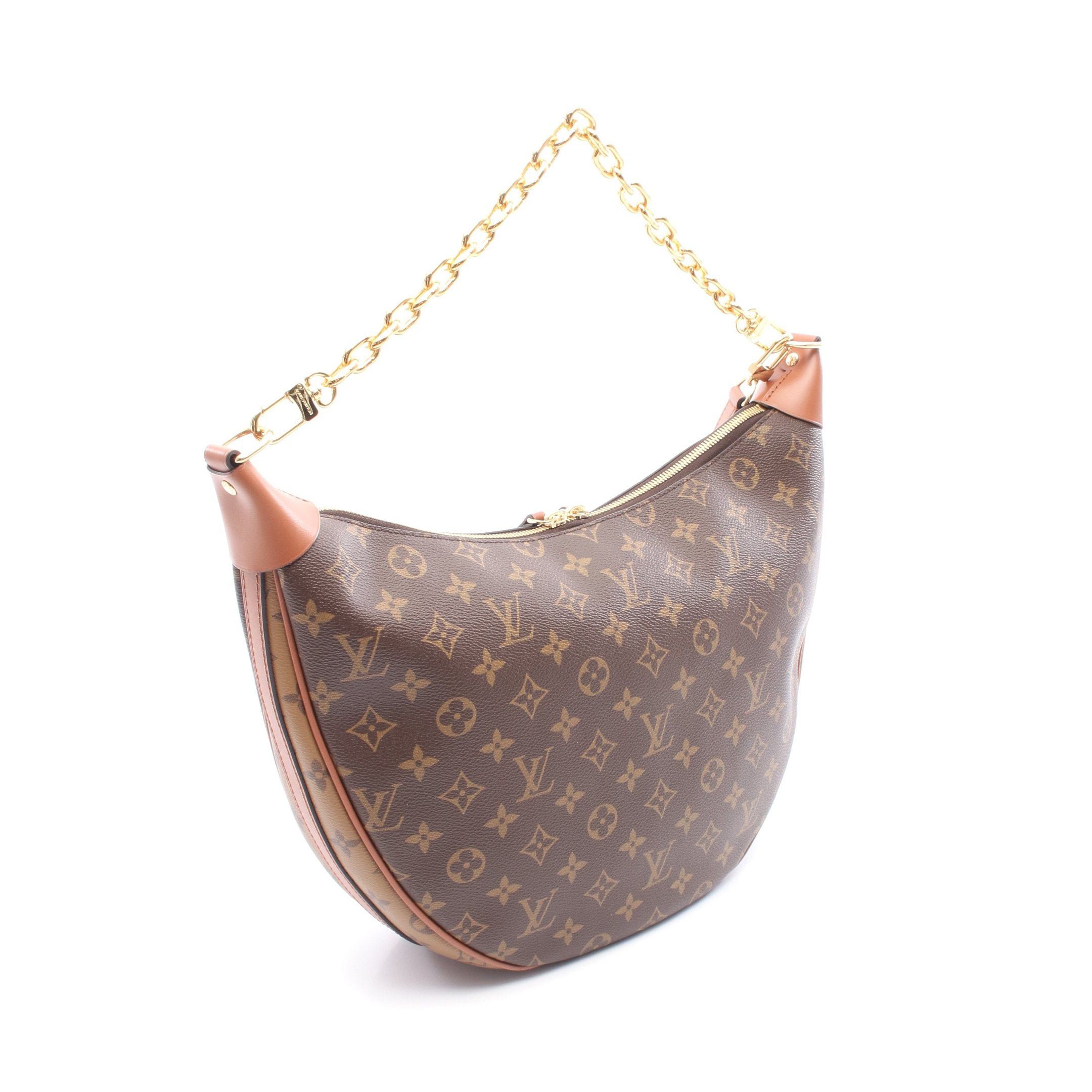 Louis Vuitton Louis Vuitton Loop Hobo Monogram Reverse Chain Shoulder Bag Leather Brown Light Size ONE SIZE - 2 Thumbnail