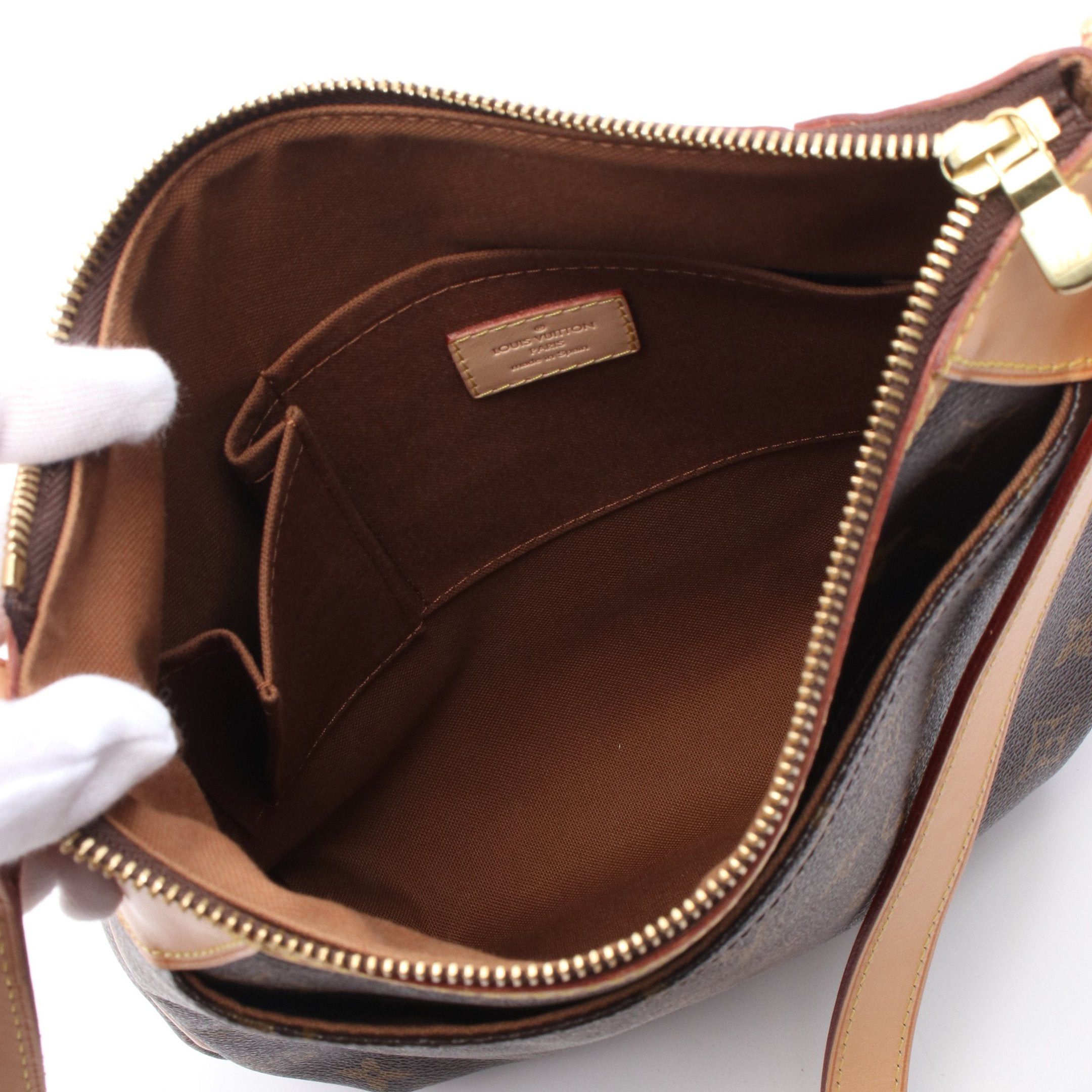 Louis Vuitton Louis Vuitton Odeon Pm Monogram Shoulder Bag Leather Brown Size ONE SIZE - 3 Thumbnail