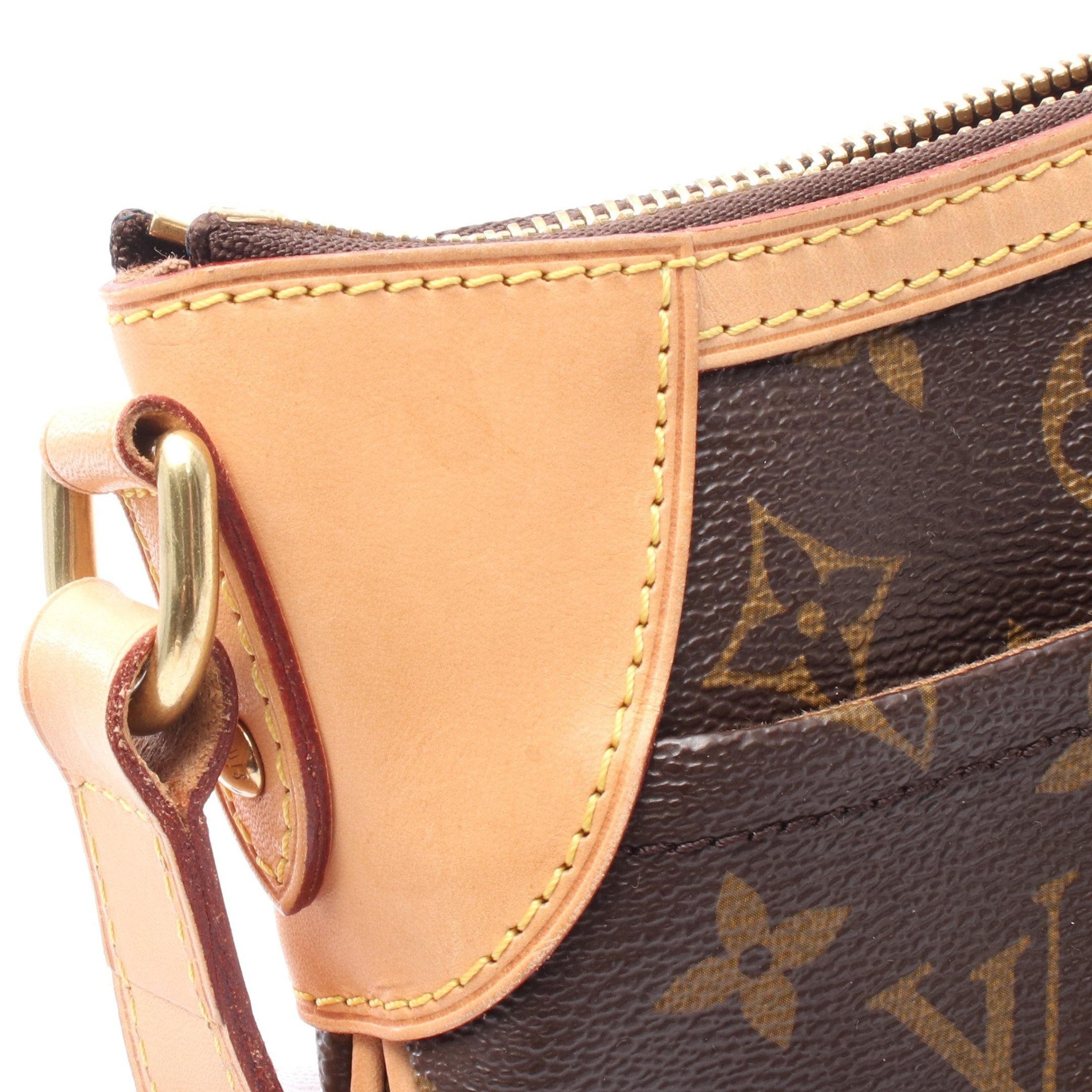 Louis Vuitton Louis Vuitton Odeon Pm Monogram Shoulder Bag Leather Brown Size ONE SIZE - 8 Thumbnail