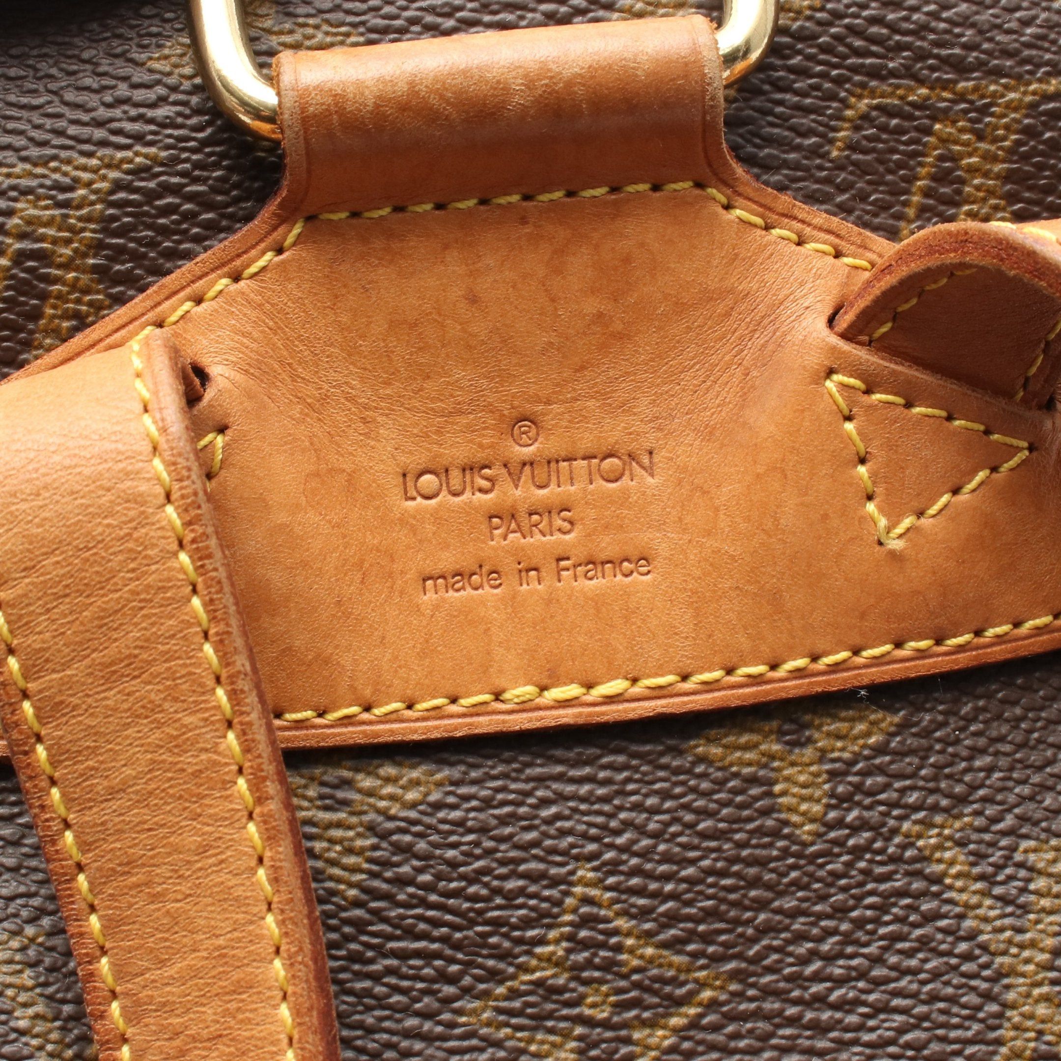 Louis Vuitton Louis Vuitton Montsouris Mm Monogram Backpack Rucksack Leather Brown Size ONE SIZE - 4 Thumbnail